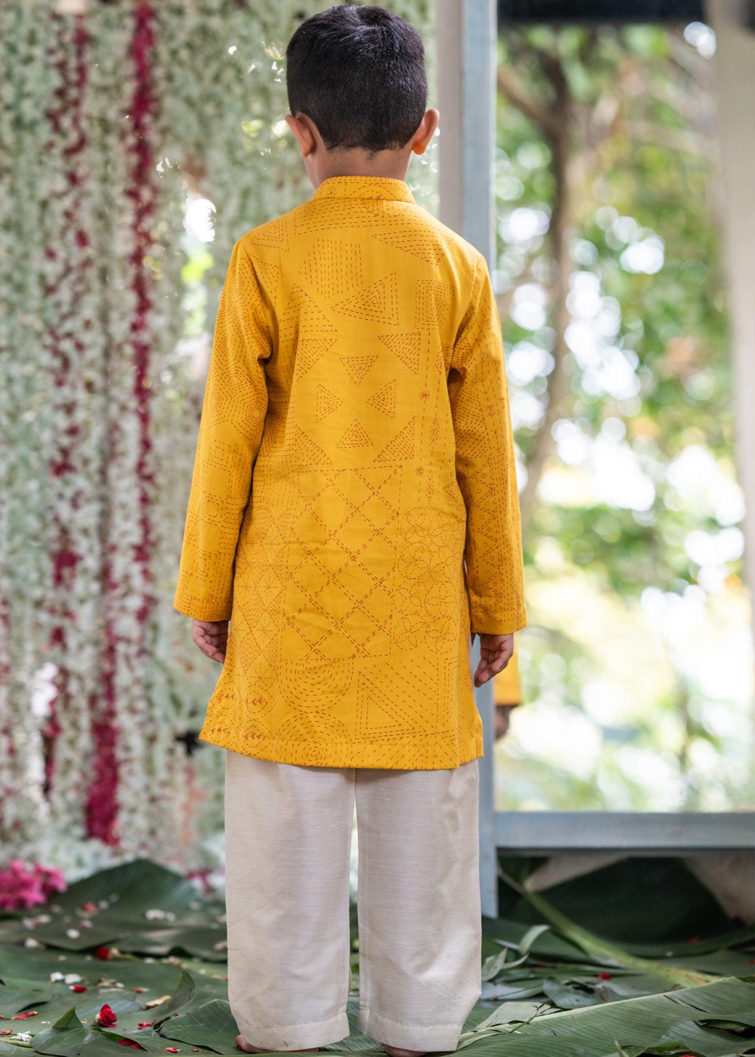 Utsav Yellow Kurta Boys (2 Years-14 Years)