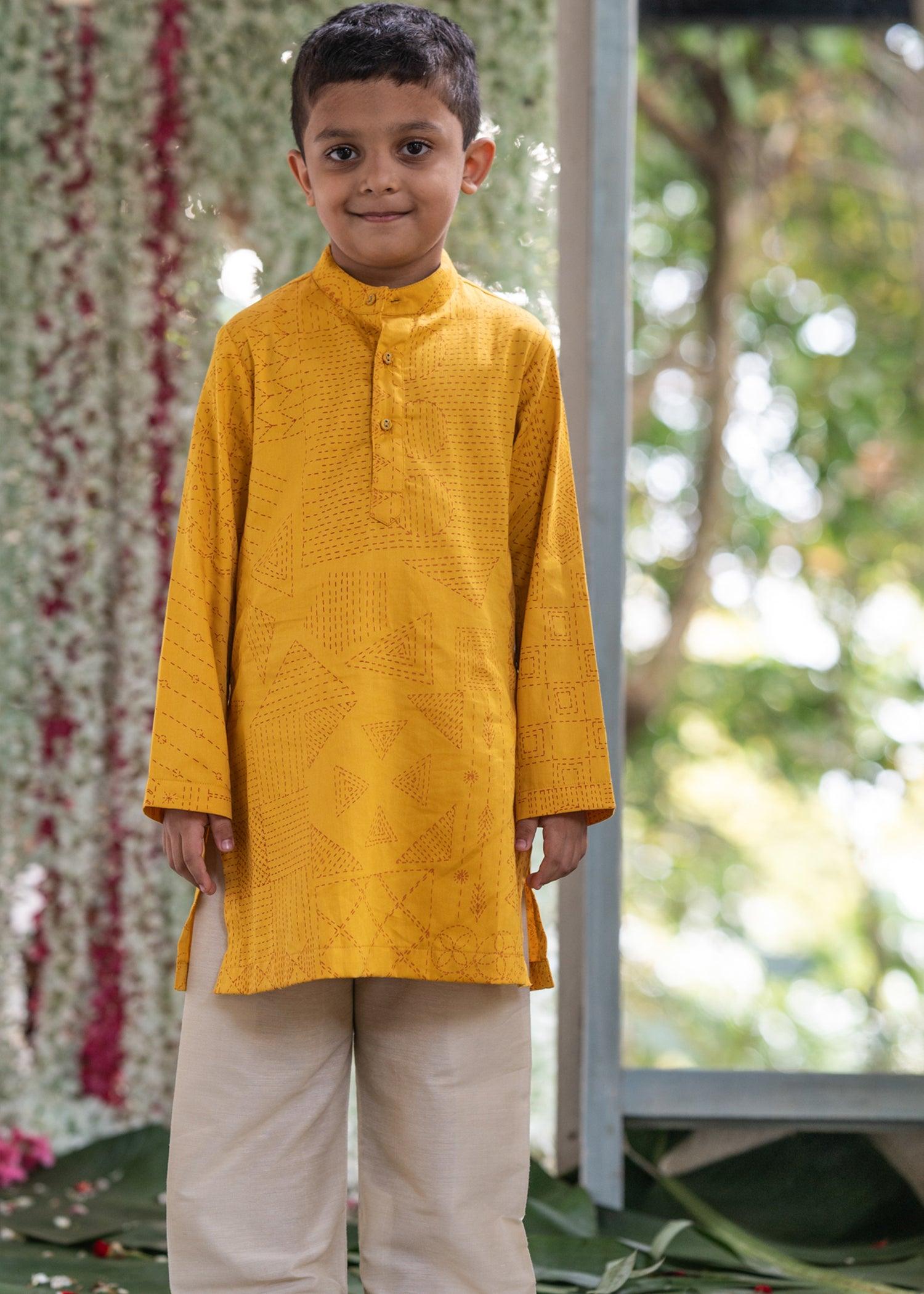 Utsav Yellow Kurta Boys (2 Years-14 Years)