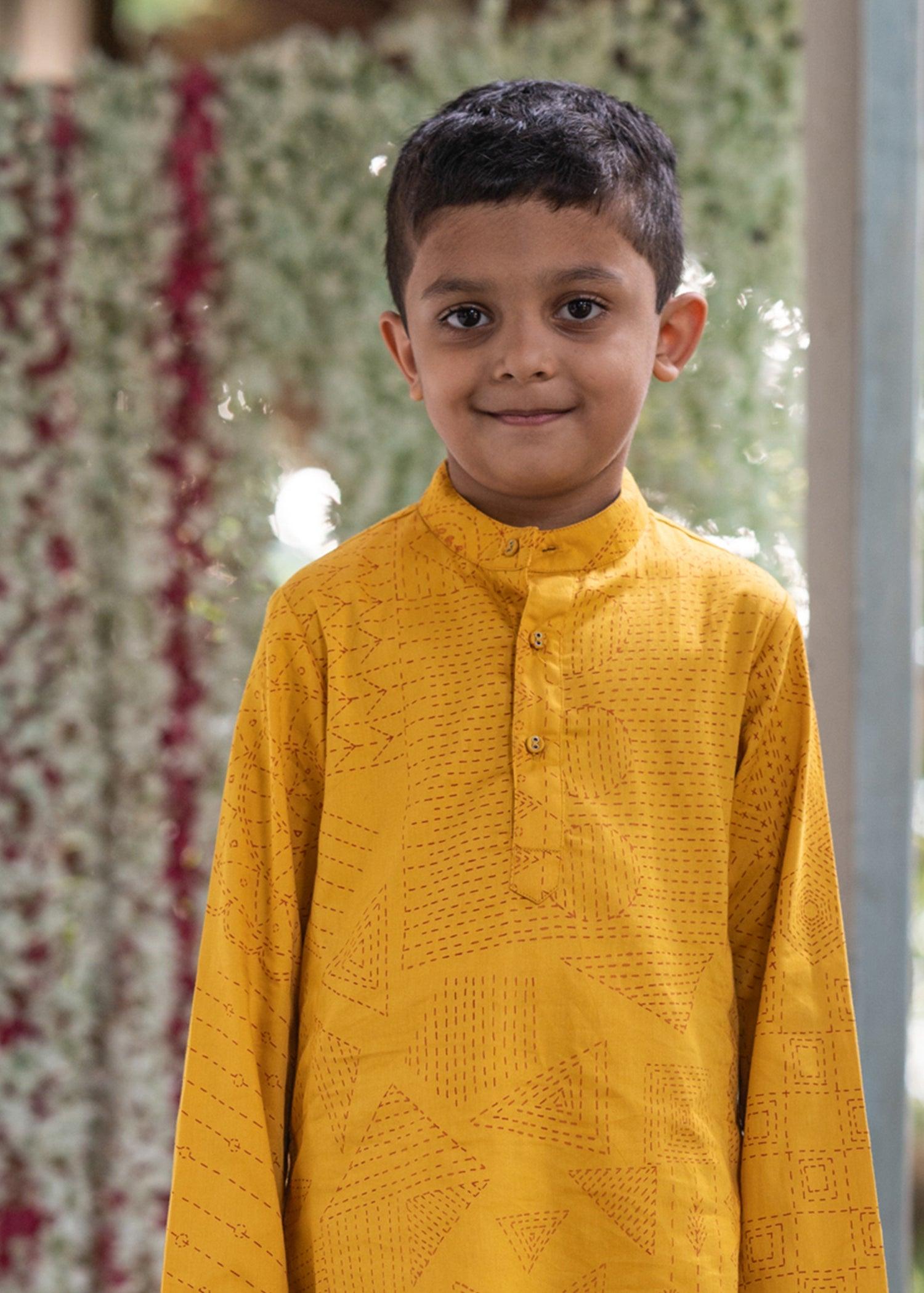 Utsav Yellow Kurta Boys (2 Years-14 Years)