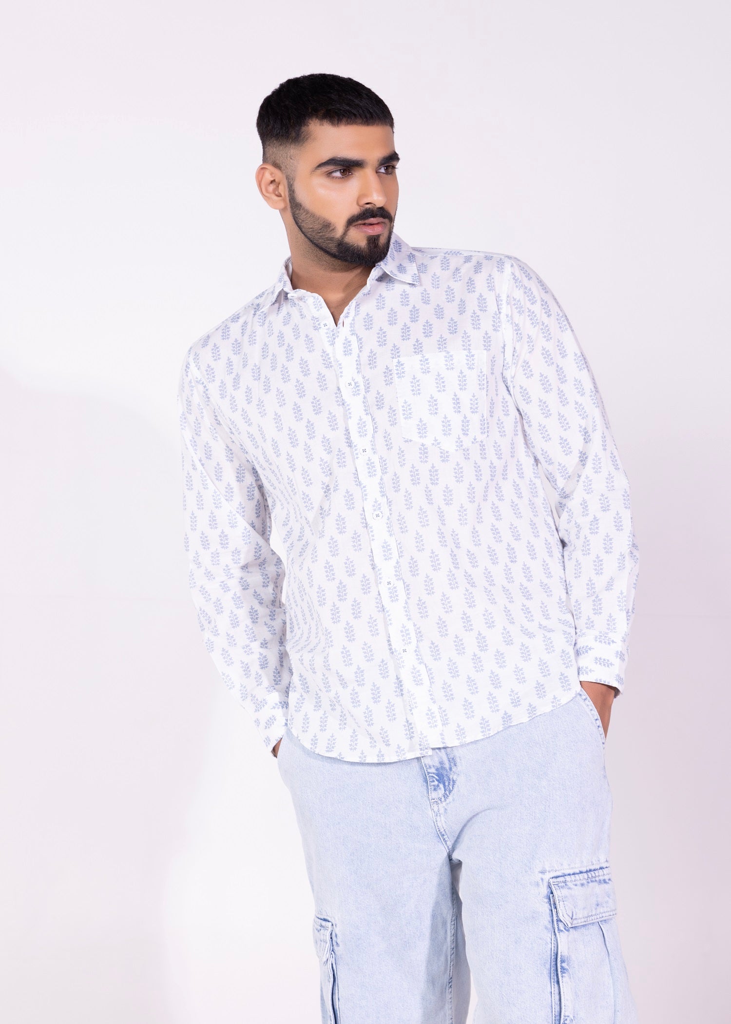 Men's Full Sleeve Shirt Collar