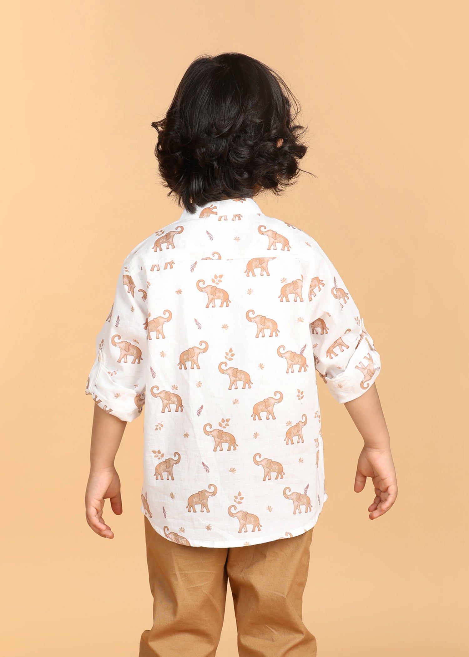 Airawat White Cotton Boys Shirt (6 Months-12 Years)