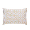 Geometric Dribble Mustard & Charcoal Hand Block Print Cotton Pillow Cover