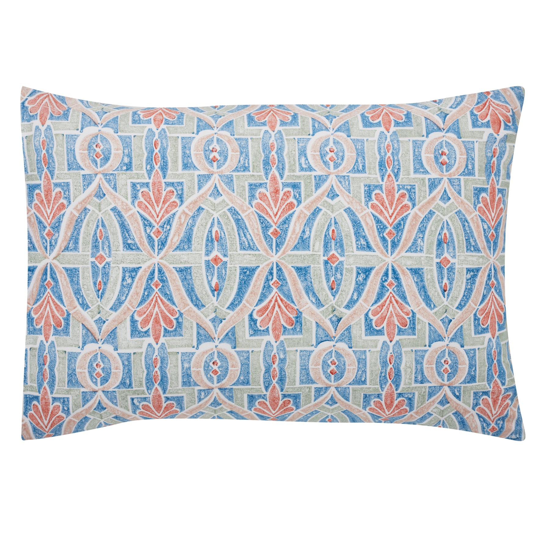 Windy Days Multi Hand Block Print Cotton Pillow Cover Ratan Texprocess Pvt. Ltd