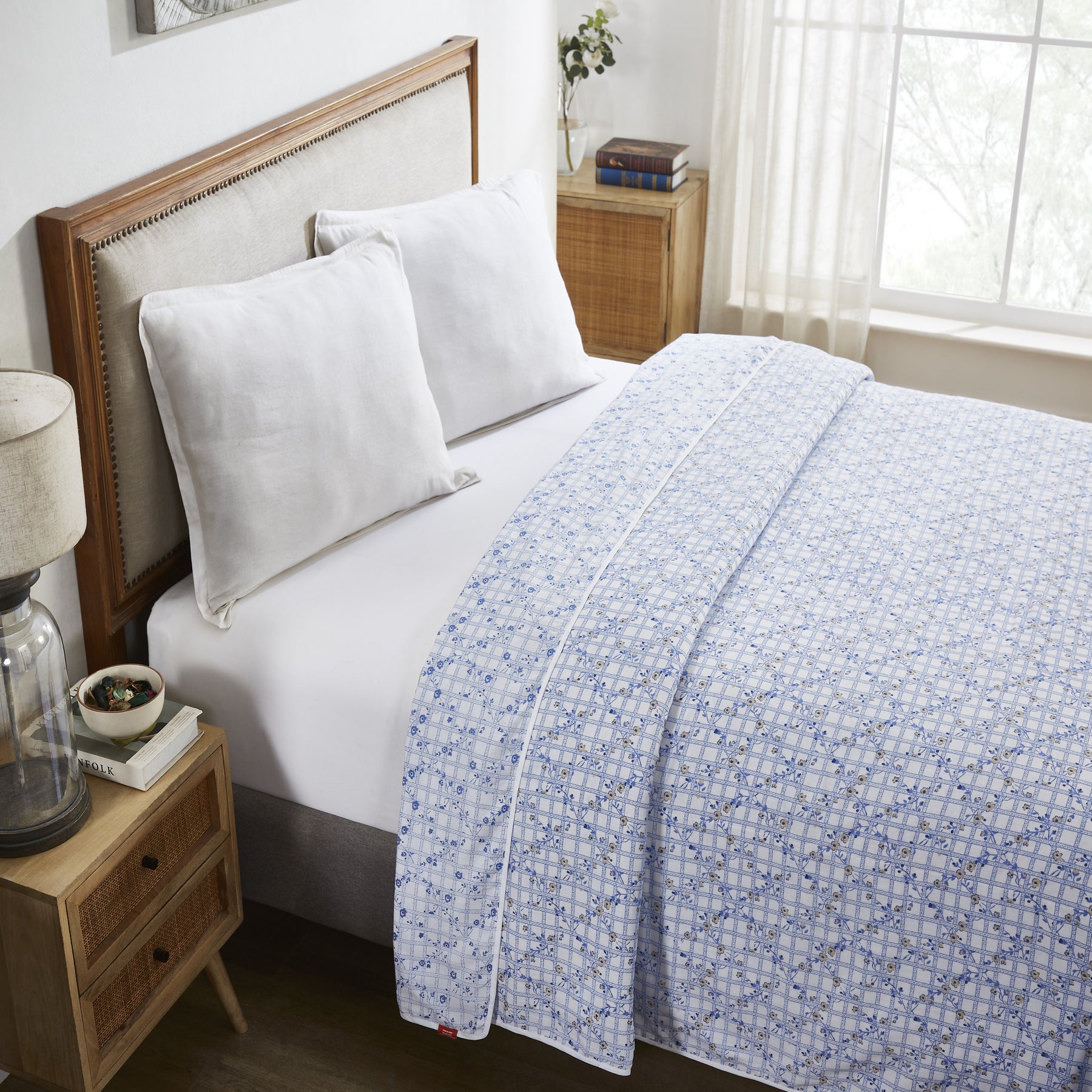 Dreamscape Cotton Dohar-Blue