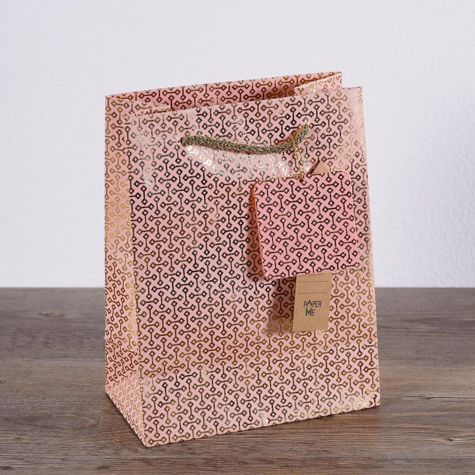 Four Points Peach & Gold Color Small Bag Set of 3