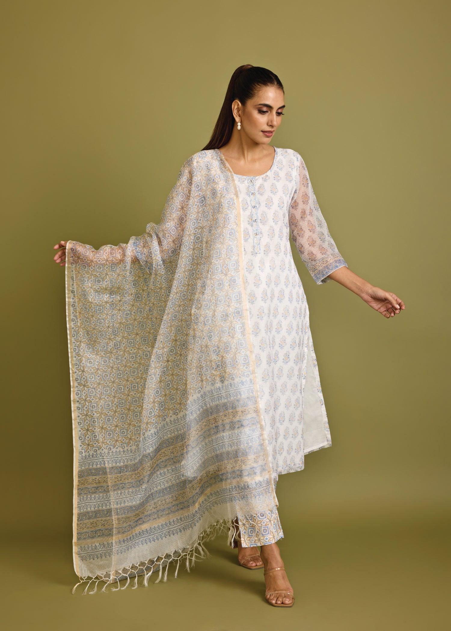 Blue Raagini Suit Set