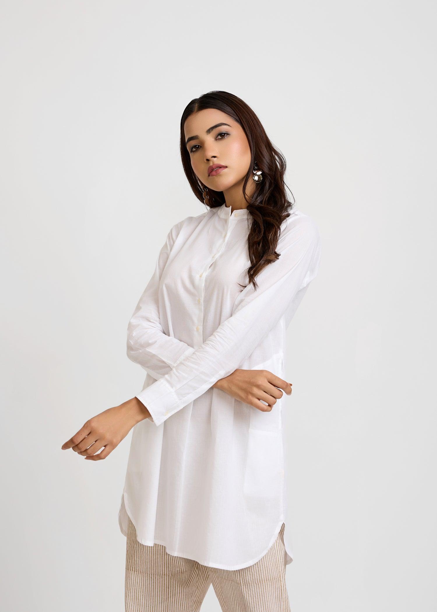 White Summer Tunic Ratan Jaipur