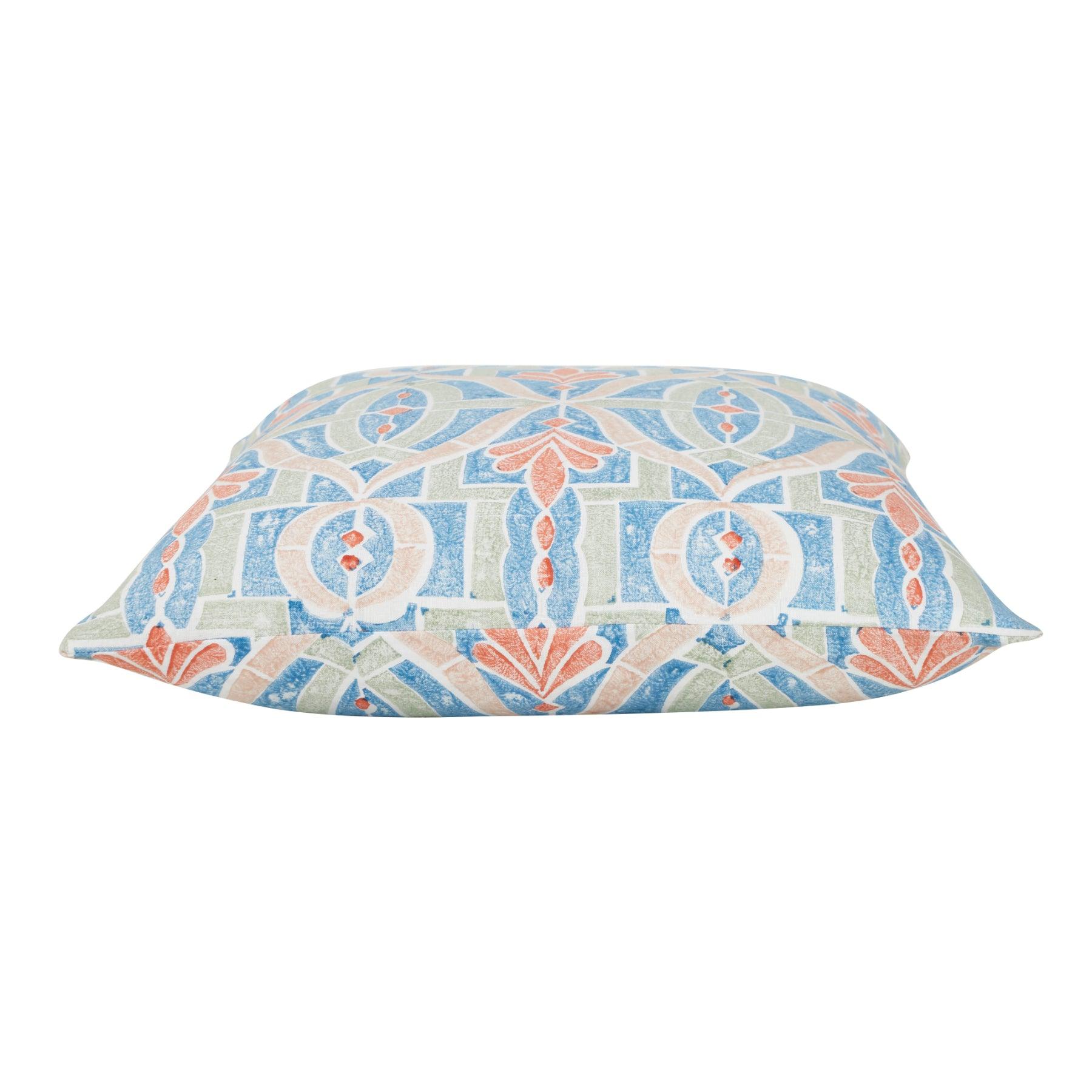 Windy Days Multi Hand Block Print Cotton Cushion Cover Ratan Texprocess Pvt. Ltd