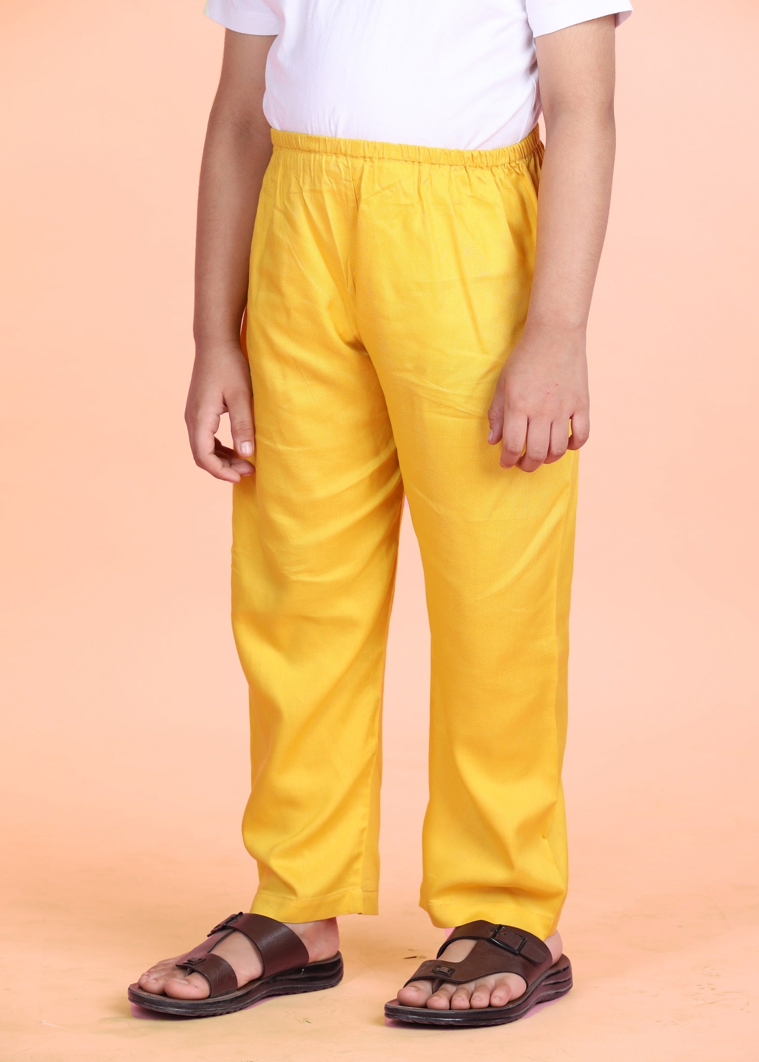 Yellow Pyjama Pants Boys (6 Months-14 Years) Ratan Jaipur