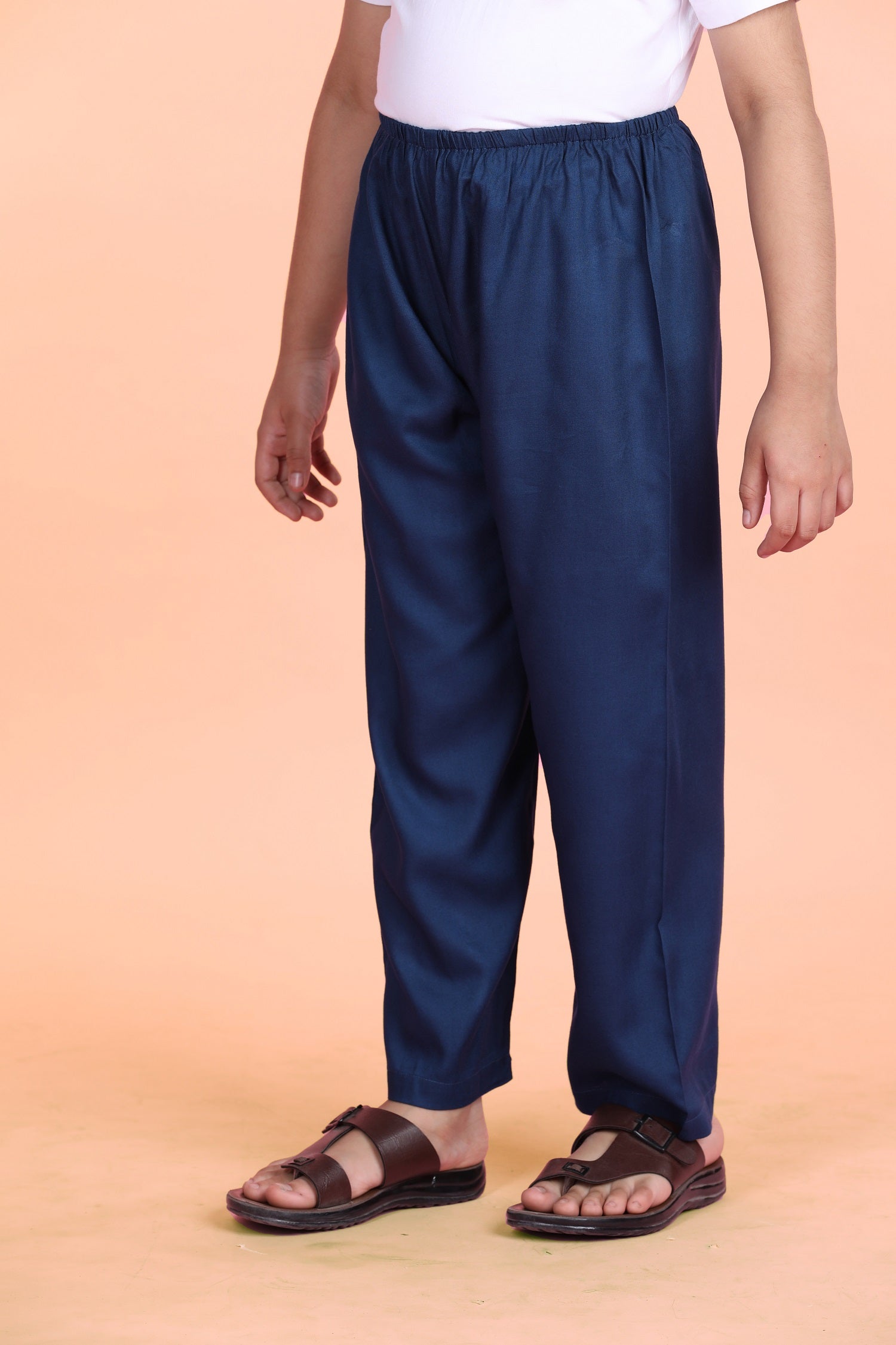 Blue Pyjama Pants Boys (6 Months-14 Years) Ratan Jaipur