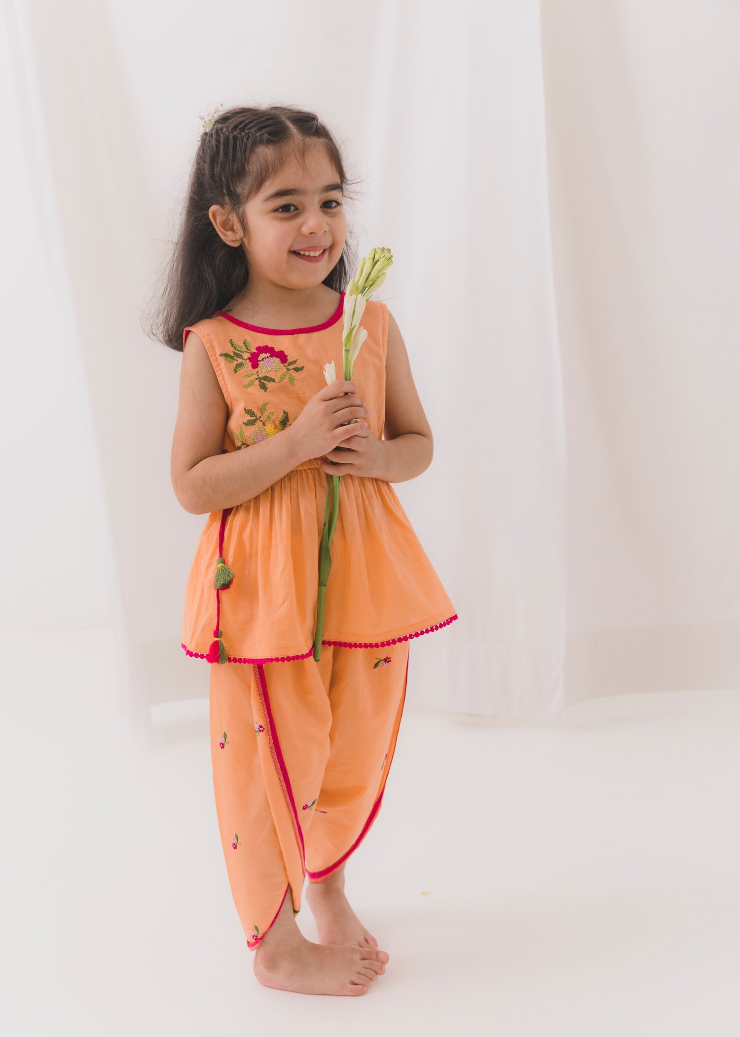 Peplum Top & Pant Set Girls (2-12Yrs)