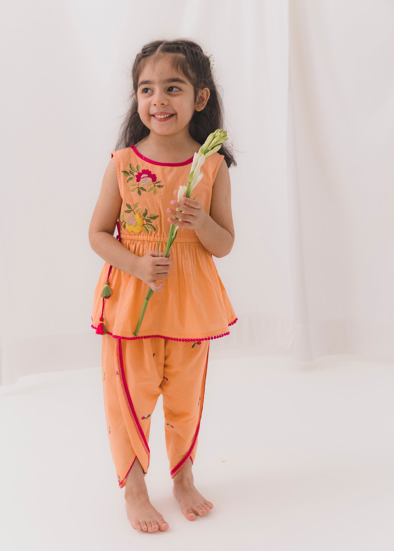 Peplum Top & Pant Set Girls (2-12Yrs)