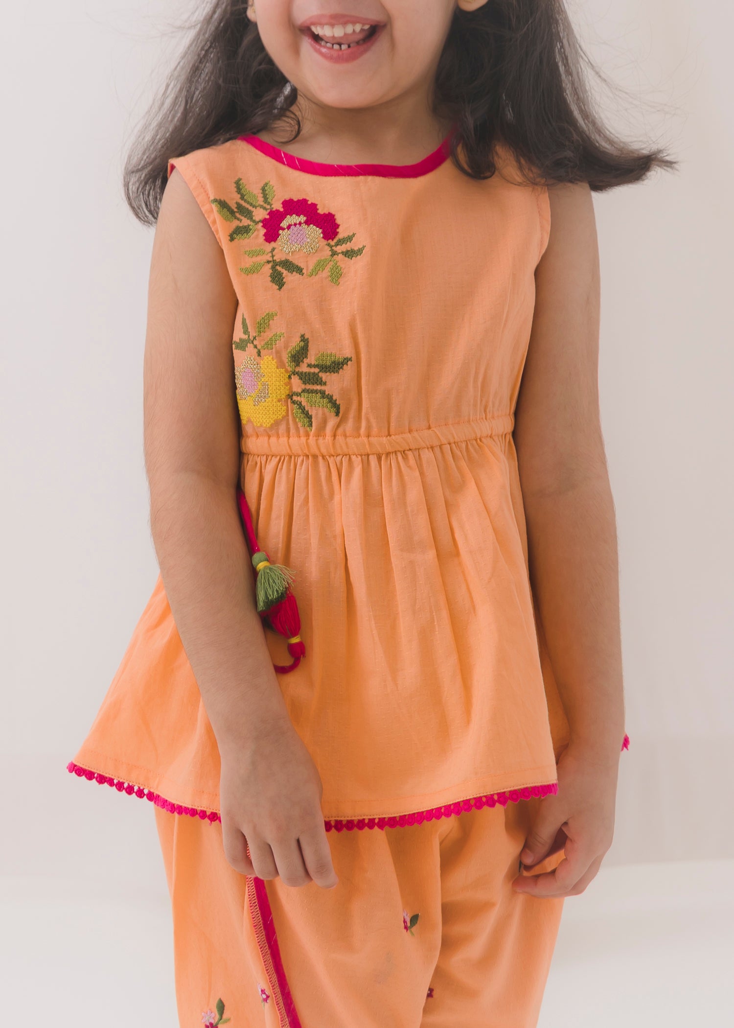 Peplum Top & Pant Set Girls (2-12Yrs)