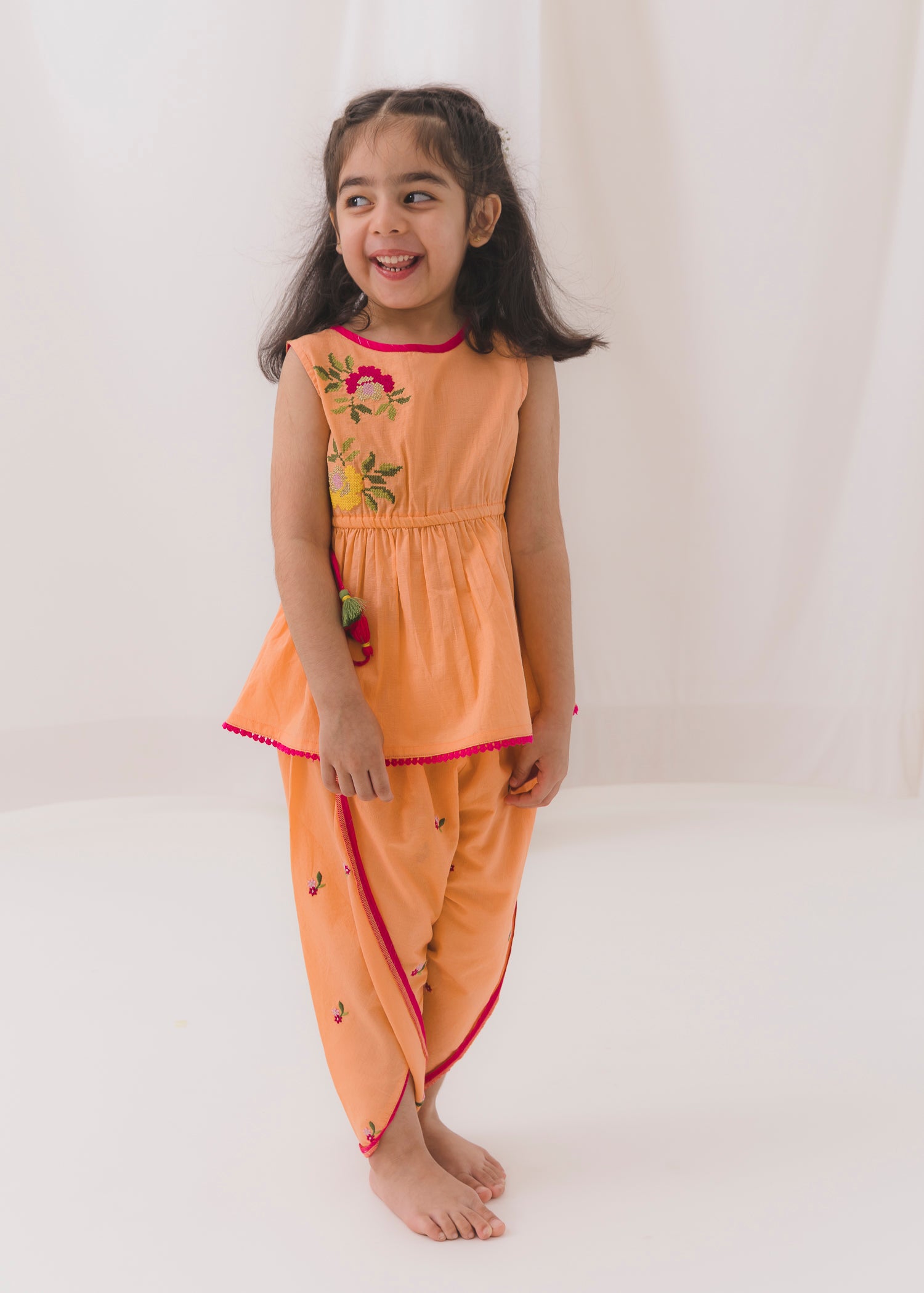 Peplum Top & Pant Set Girls (2-12Yrs)