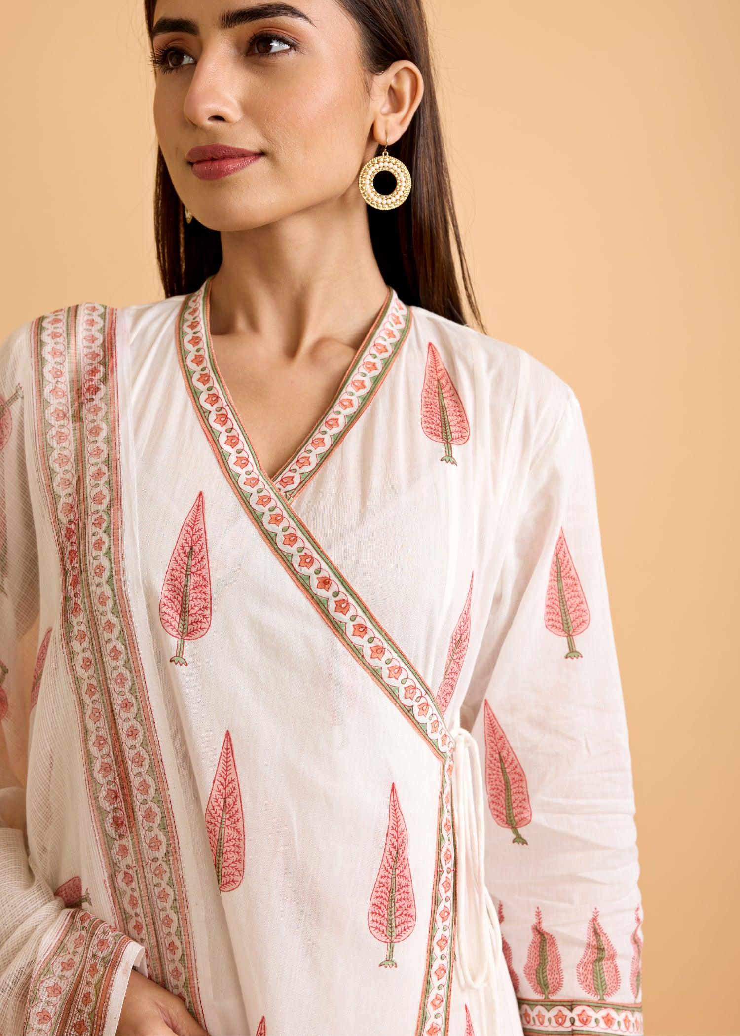 Kalidar Achkan Kurta & Dupatta Set