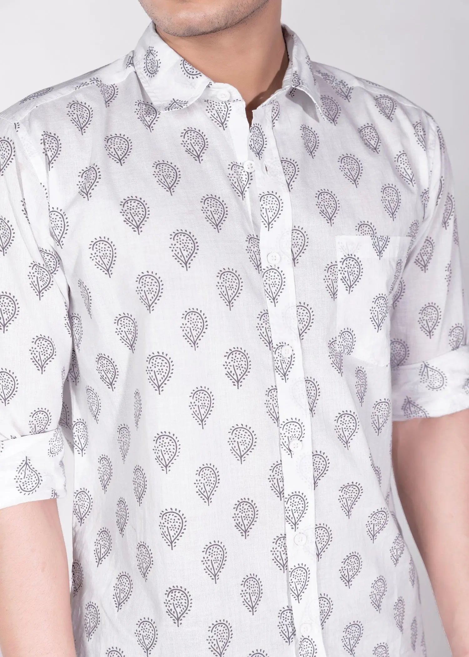 Men's Full Sleeve Shirt Collar