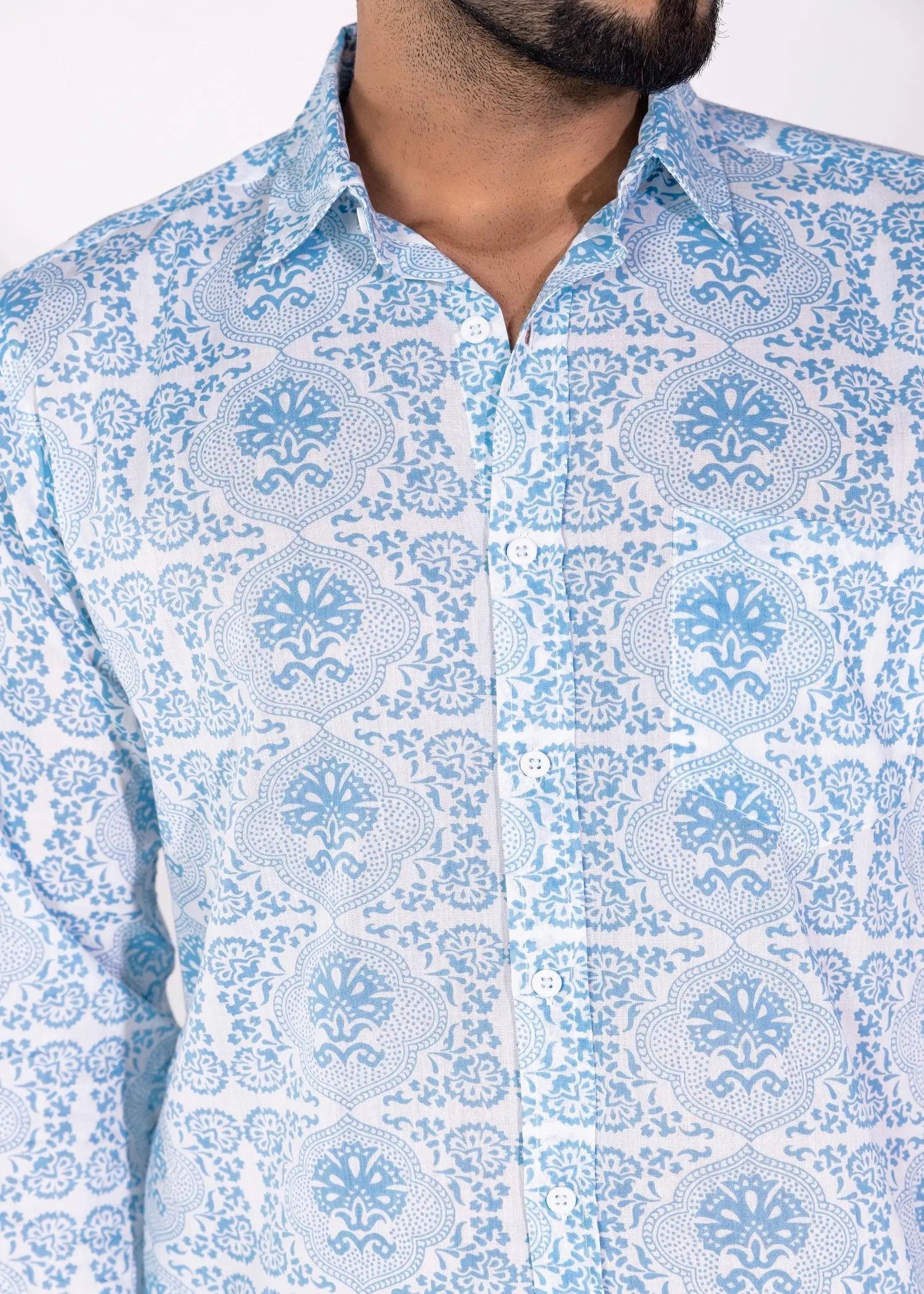 Men's Full Sleeve Shirt Collar