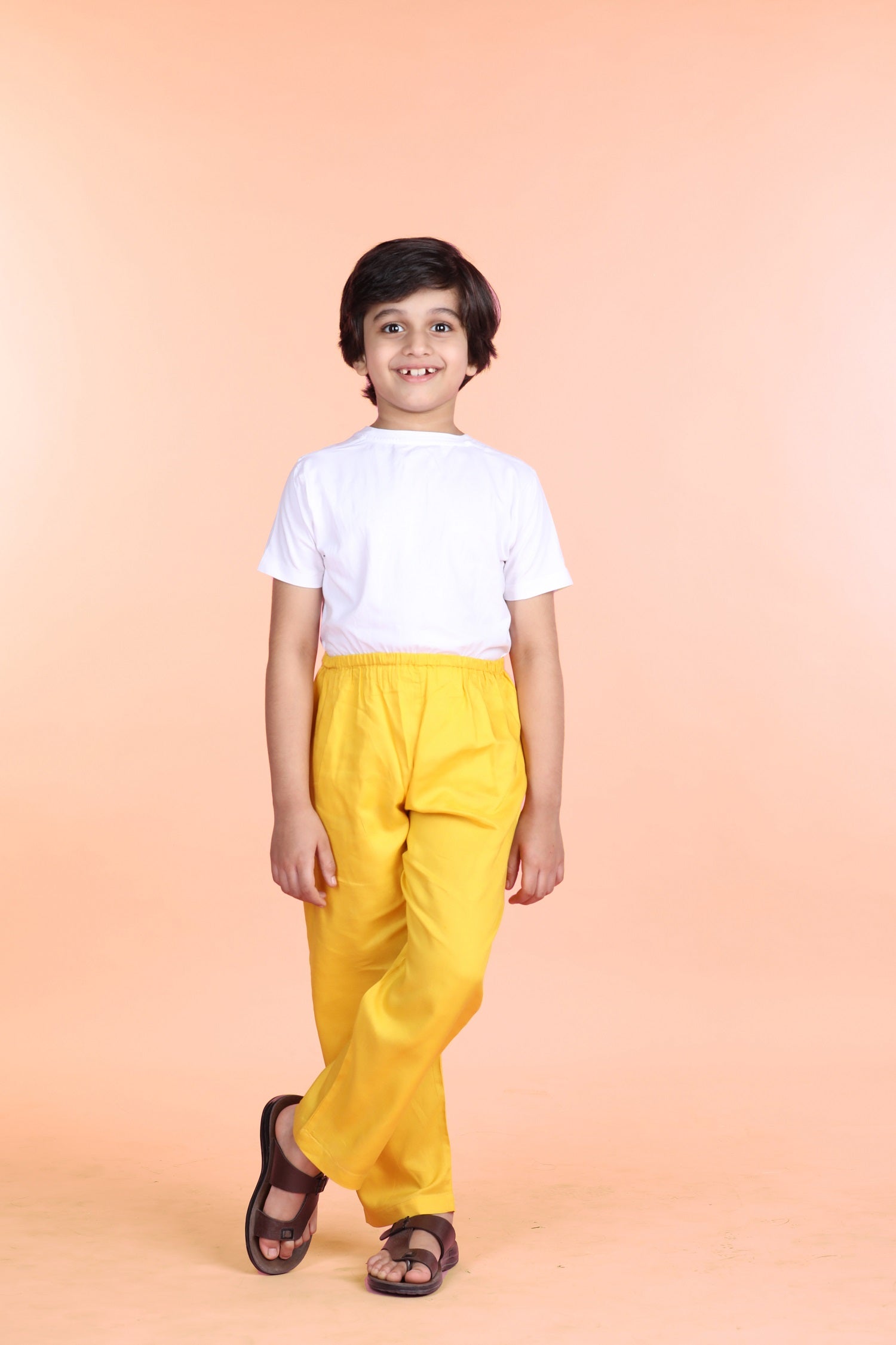 Yellow Pyjama Pants Boys (6 Months-14 Years) Ratan Jaipur