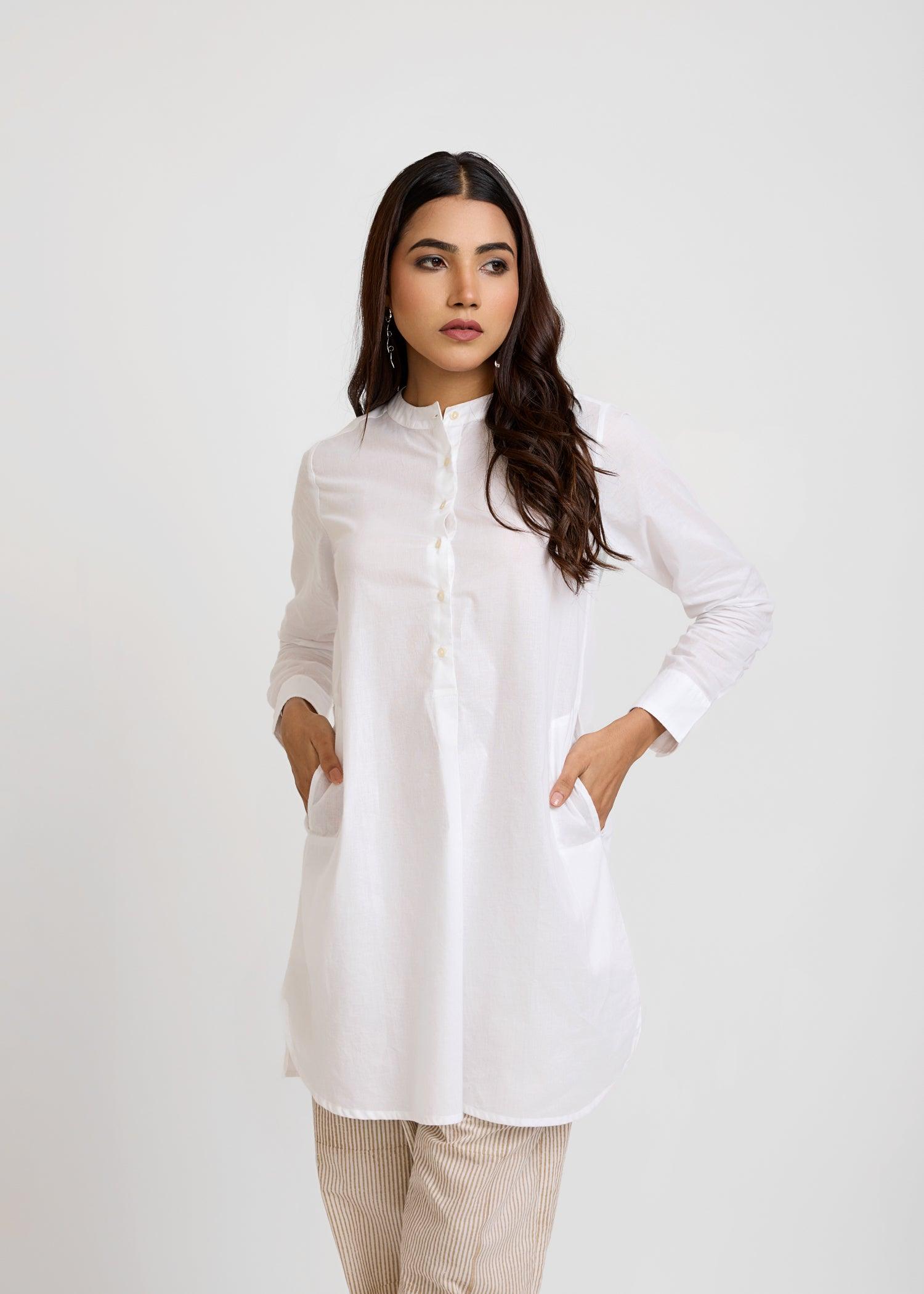 White Summer Tunic Ratan Jaipur