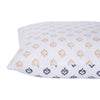 Geometric Dribble Mustard & Charcoal Hand Block Print Cotton Cushion Cover
