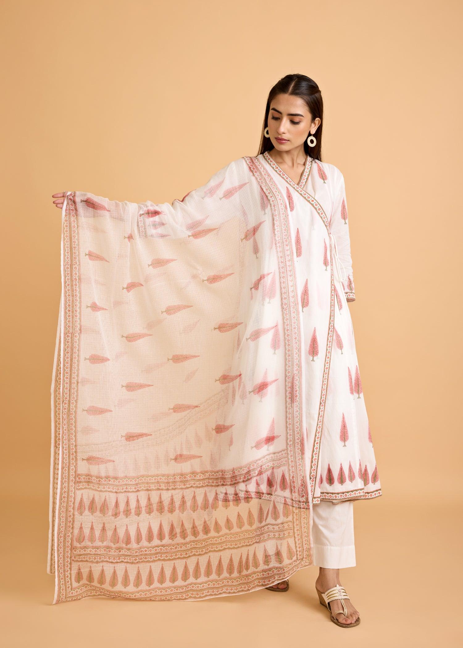 Kalidar Achkan Kurta & Dupatta Set