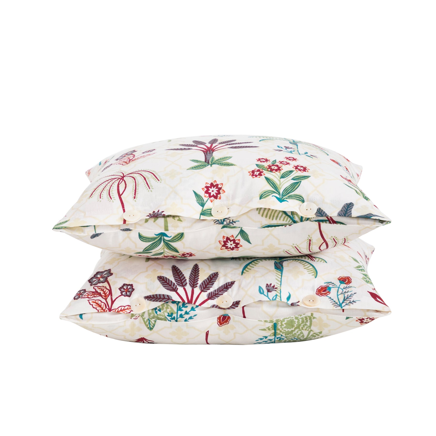 Herbaceous Garden Cotton Cushion Cover