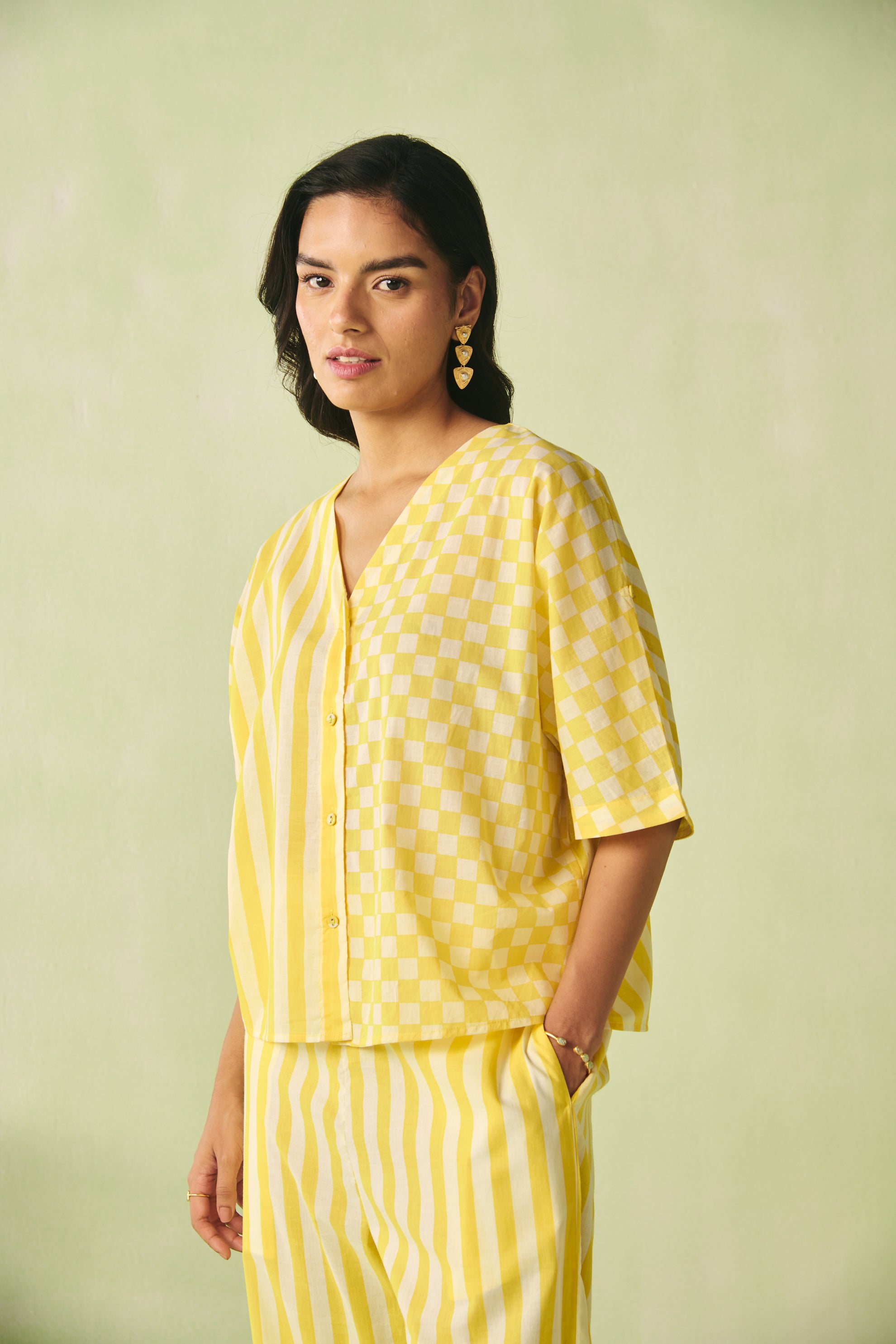 V-Neck Oversized Top