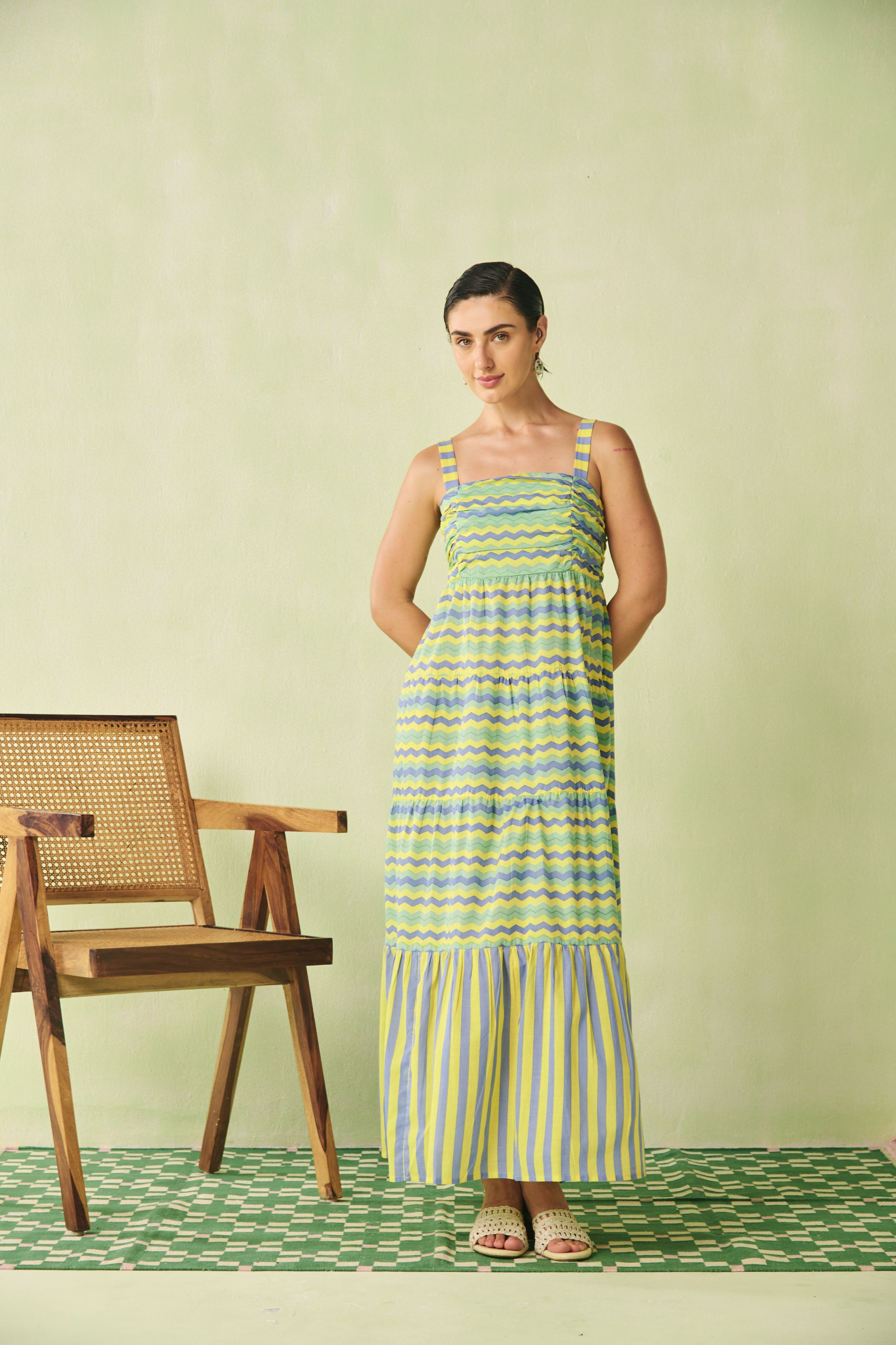 Square Neck Maxi Dress