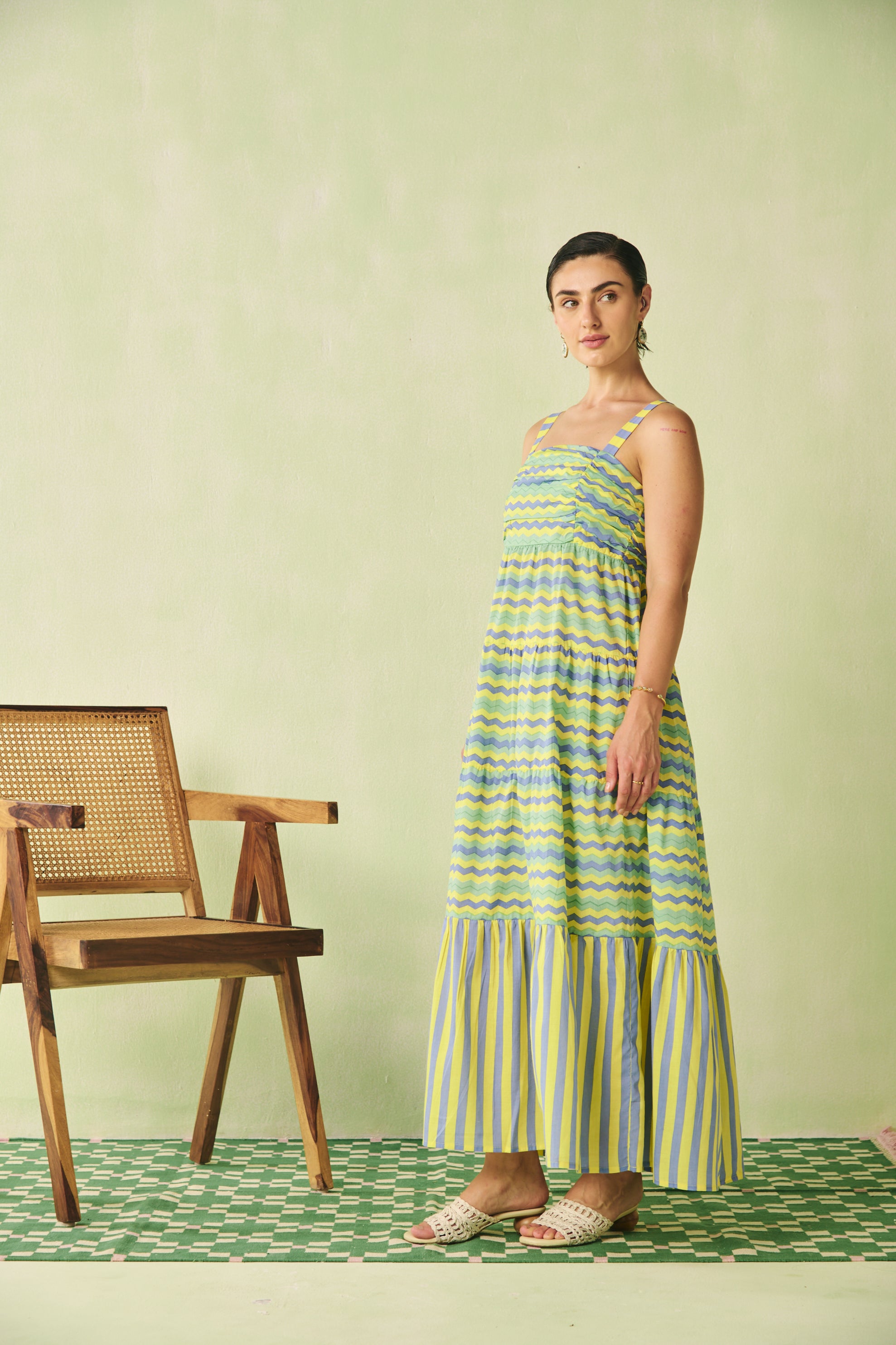 Square Neck Maxi Dress