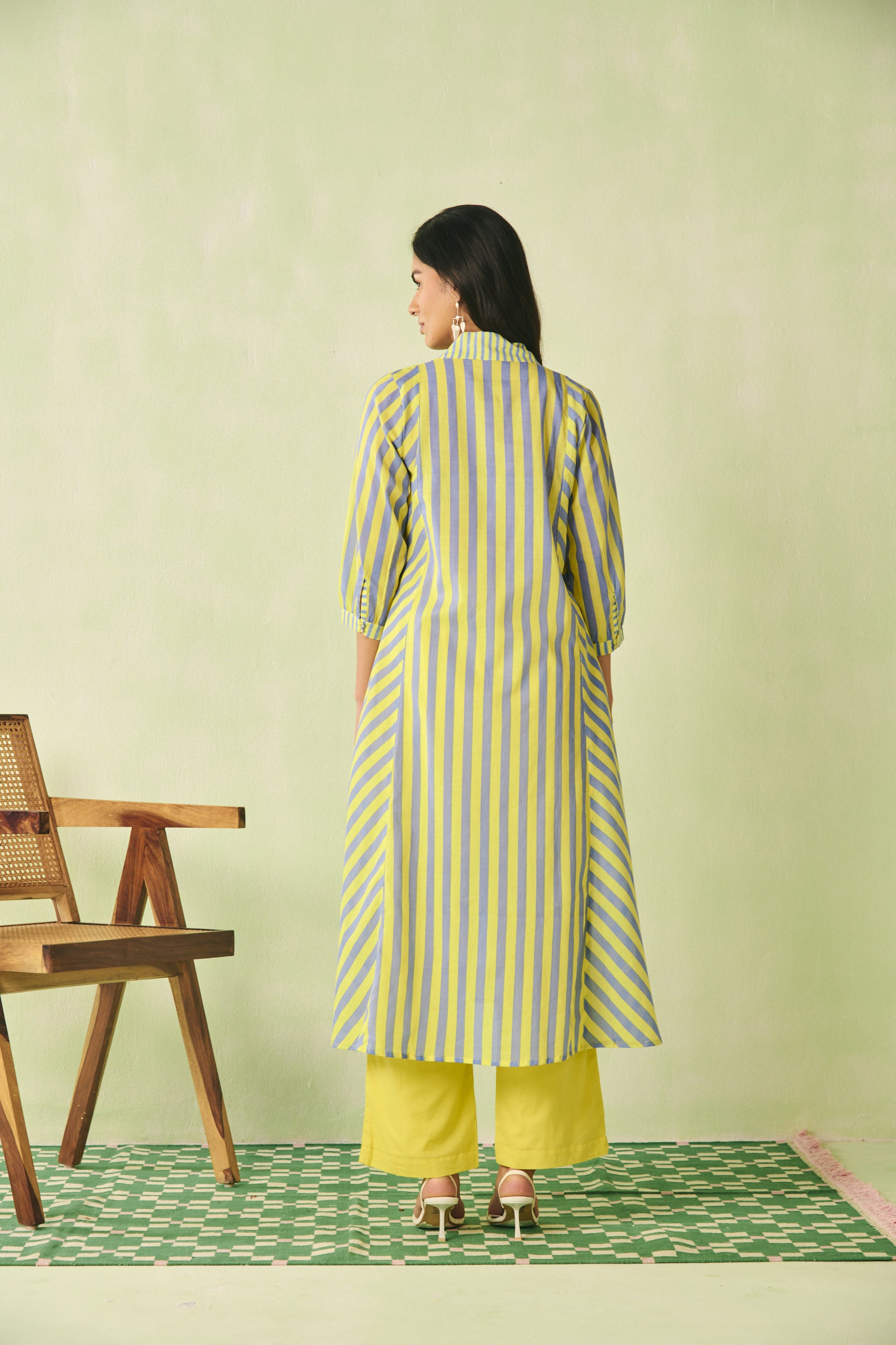 Striped Flared Kurta