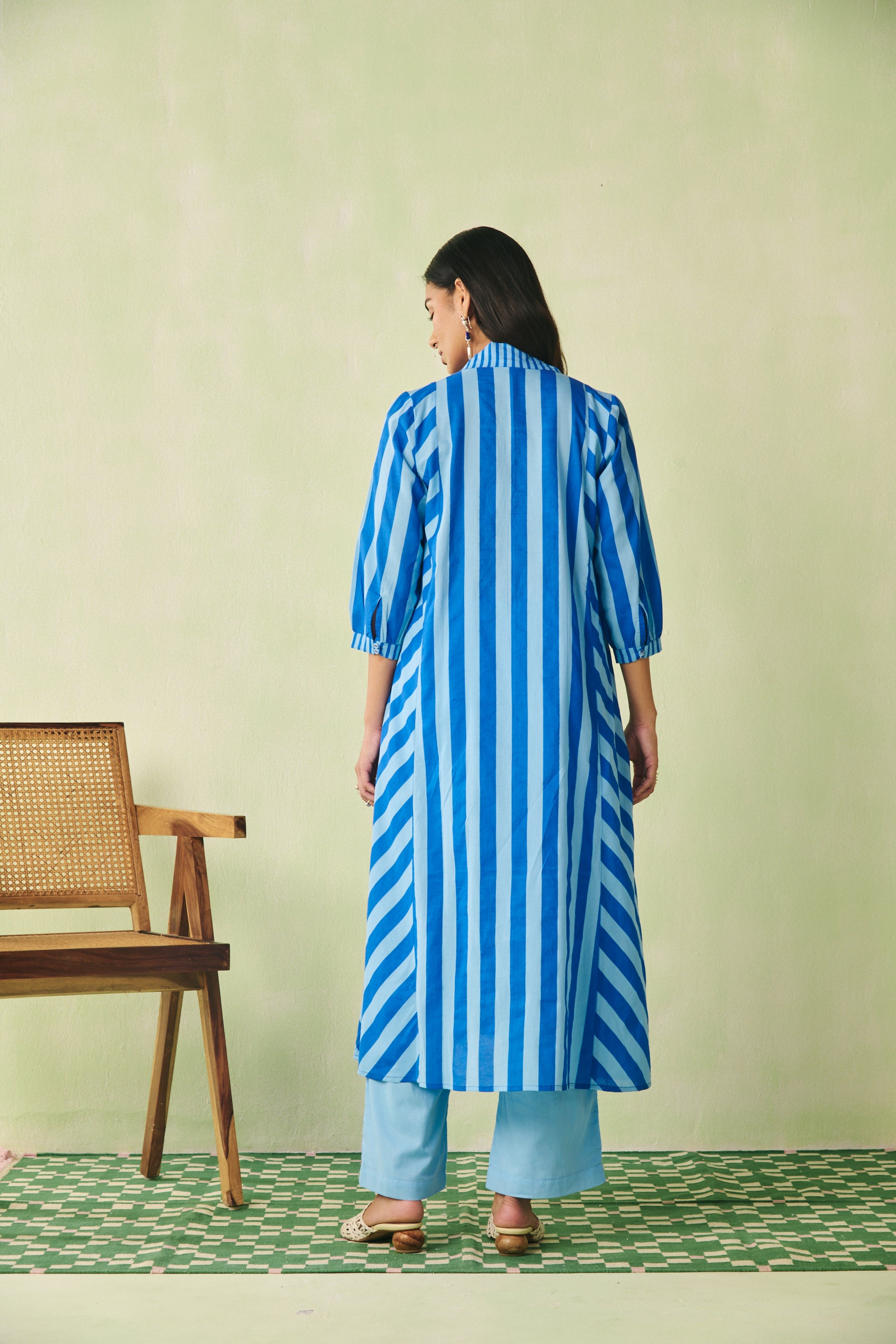 Striped Flared Kurta