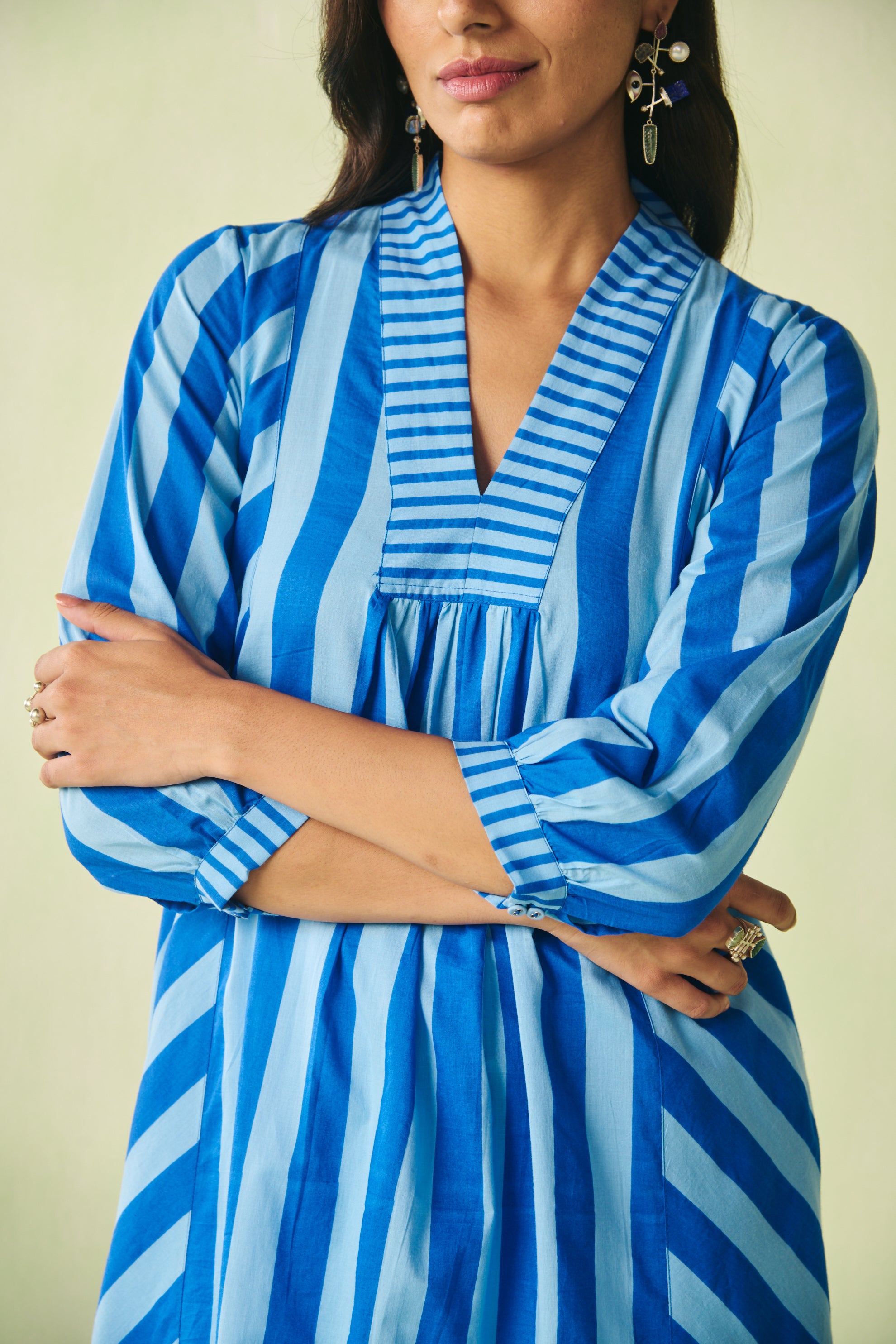 Striped Flared Kurta