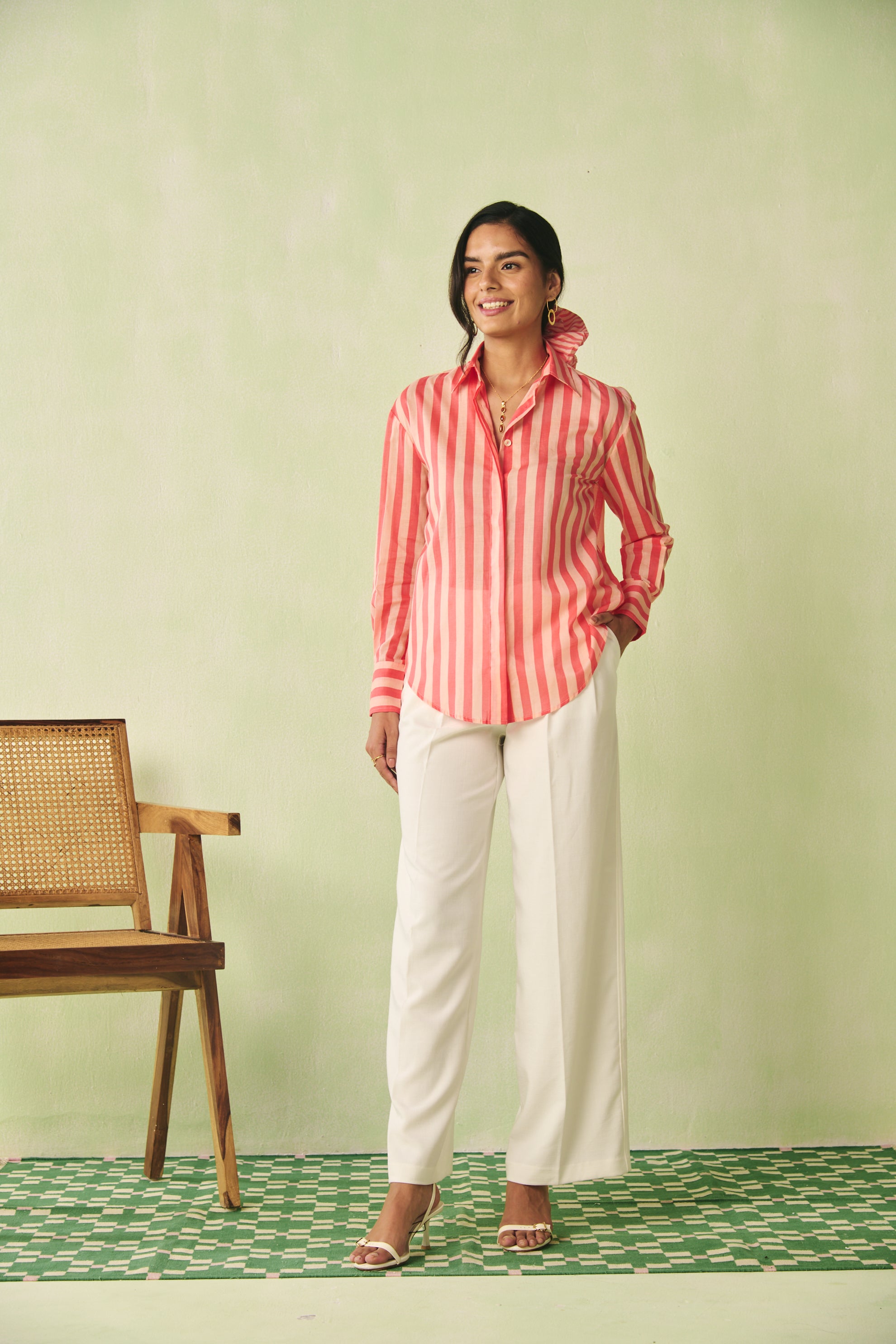 Boyfriend Shirt - Peach