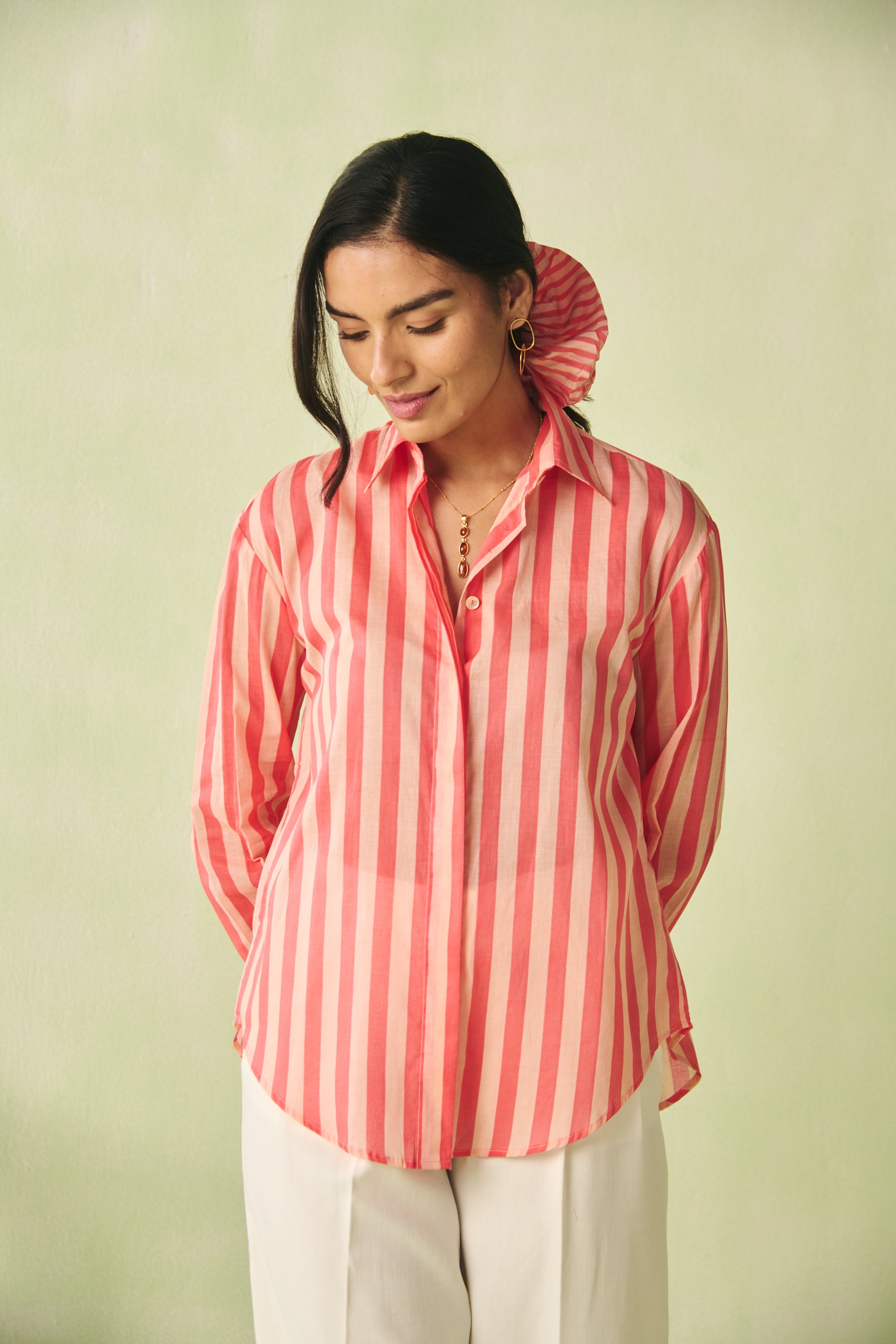 Boyfriend Shirt - Peach