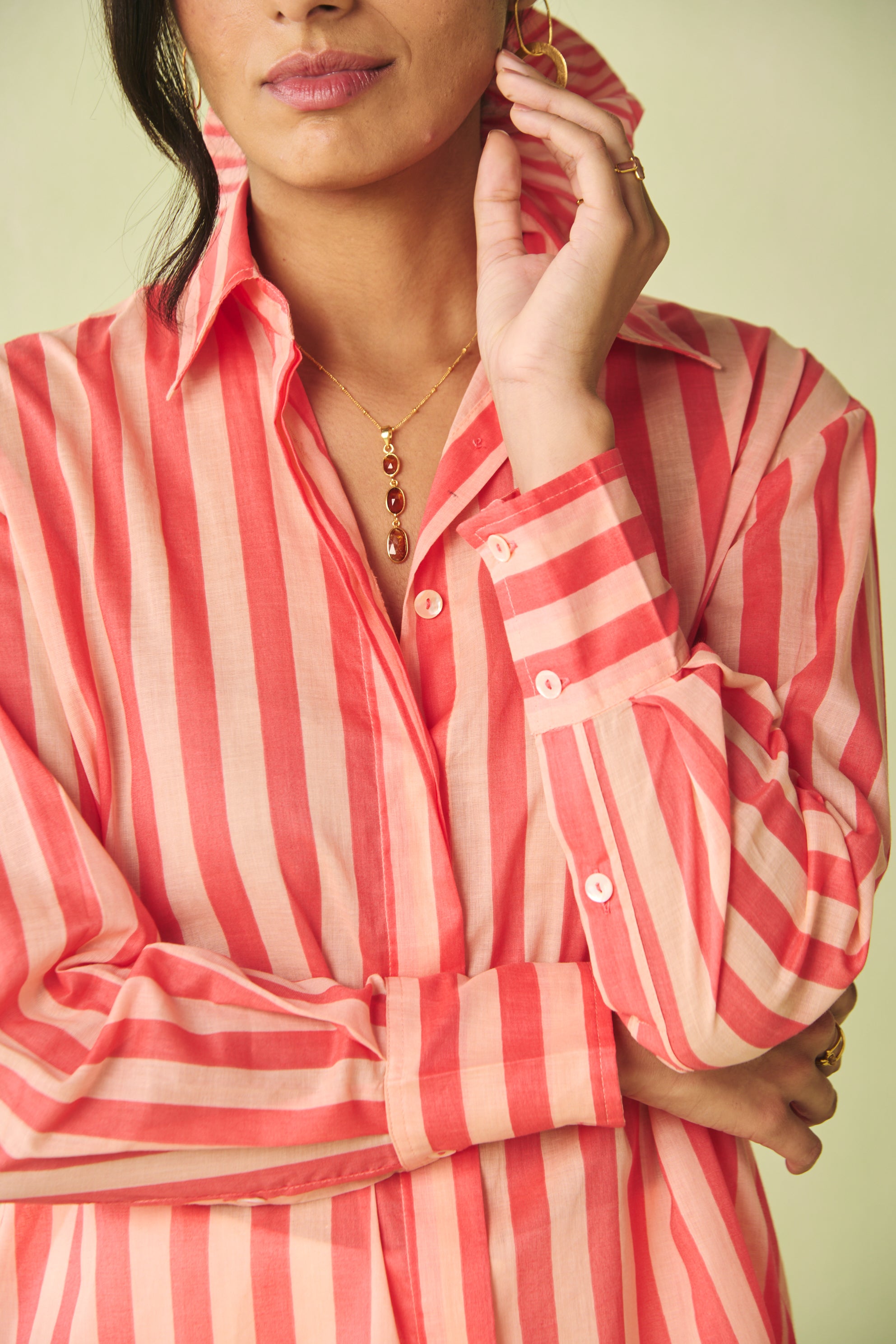 Boyfriend Shirt - Peach