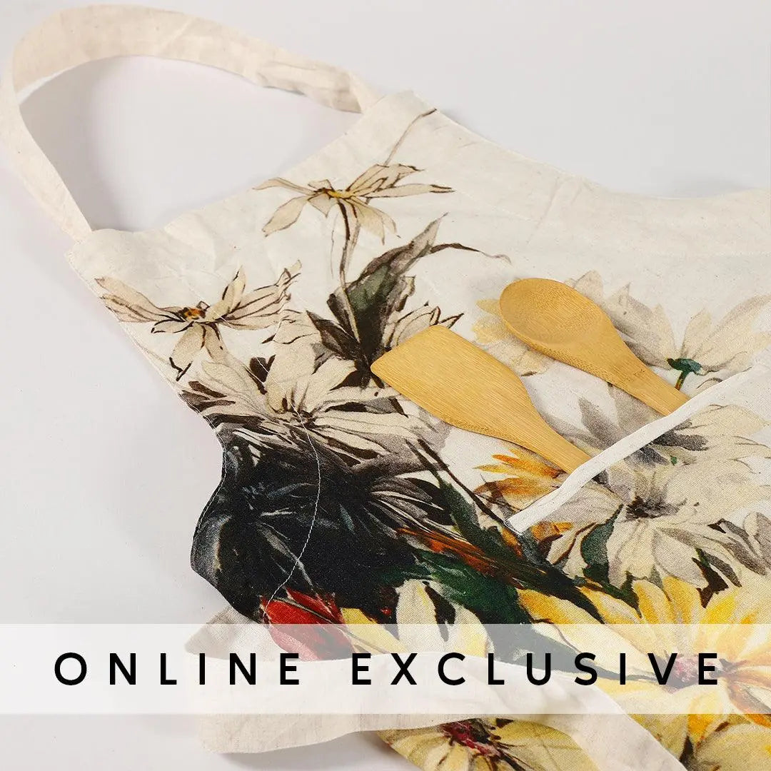 Digi Sunflower Yellow & Brown Cotton Apron