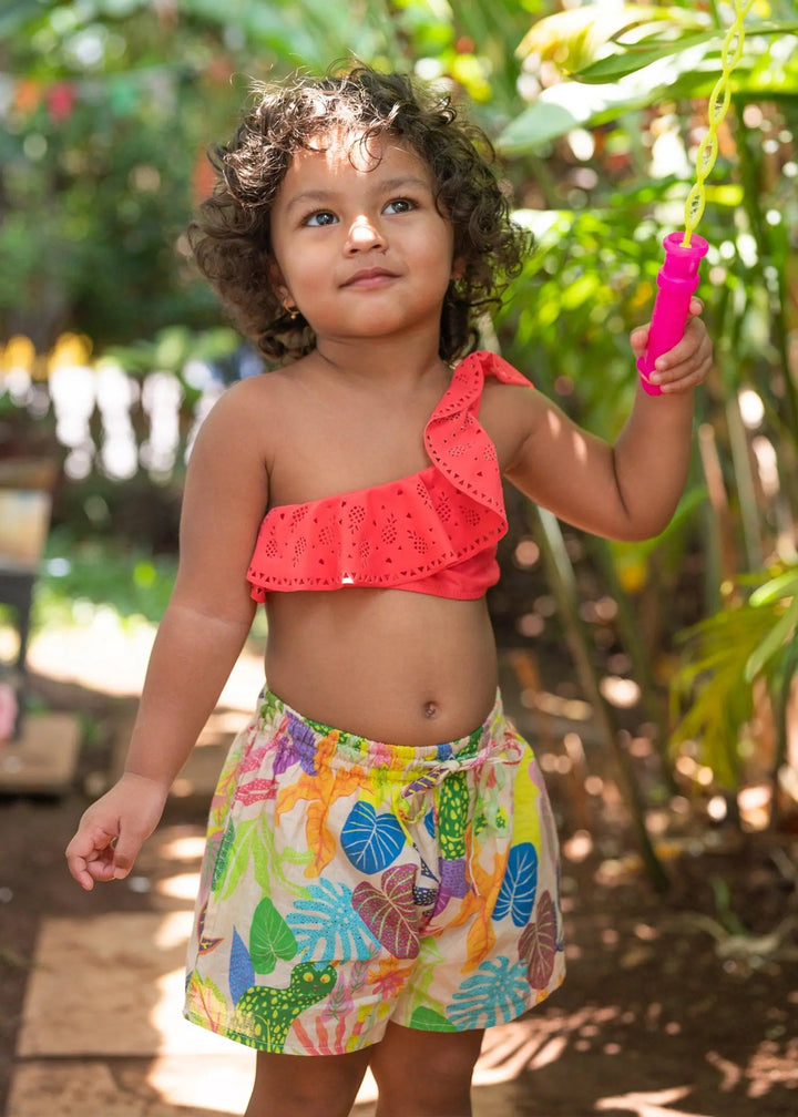Beige Farm Rio Girls Poplin Shorts (1-14YRS)