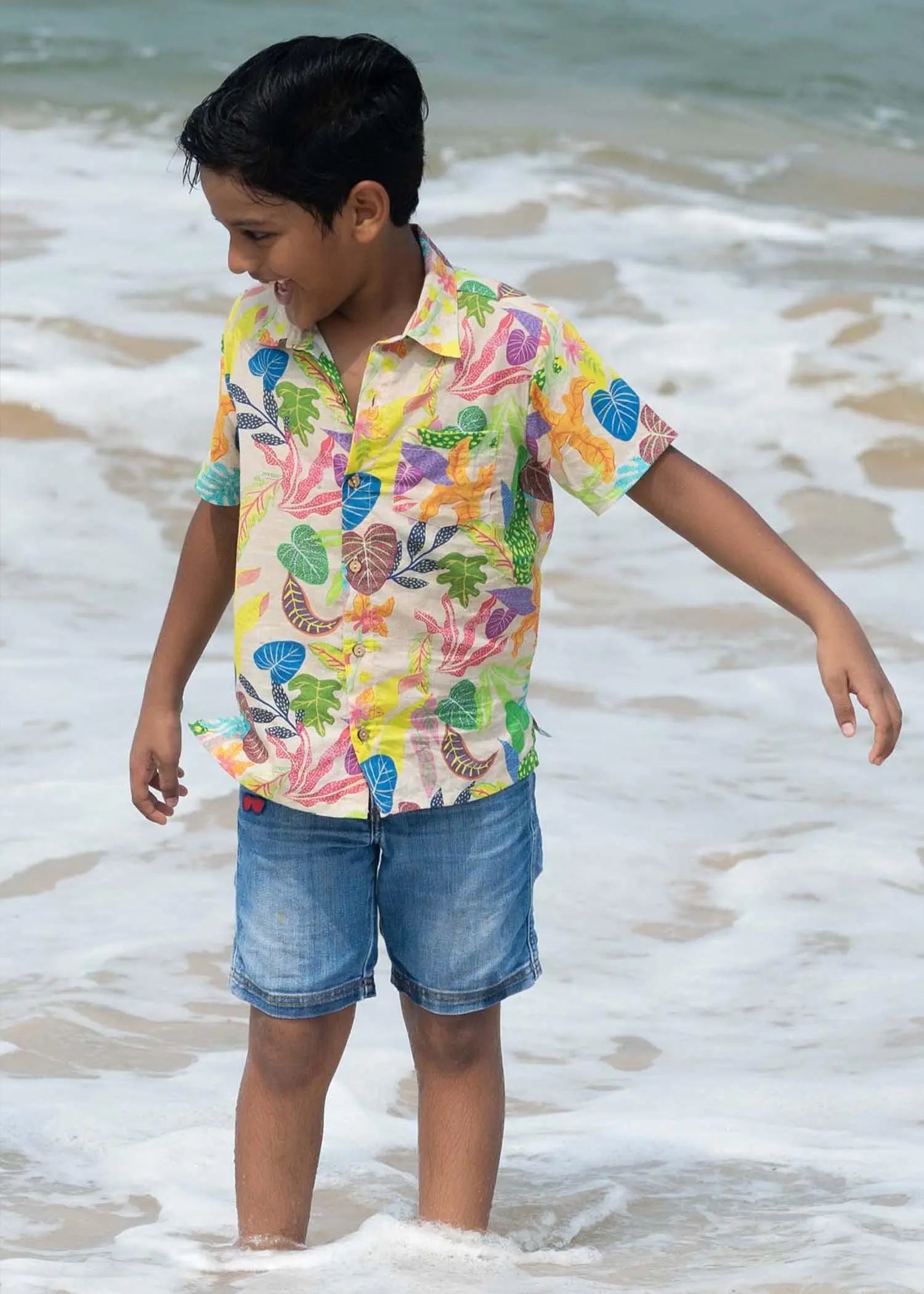 Shop Online Beige Farm Rio Cotton Boys Shirt
