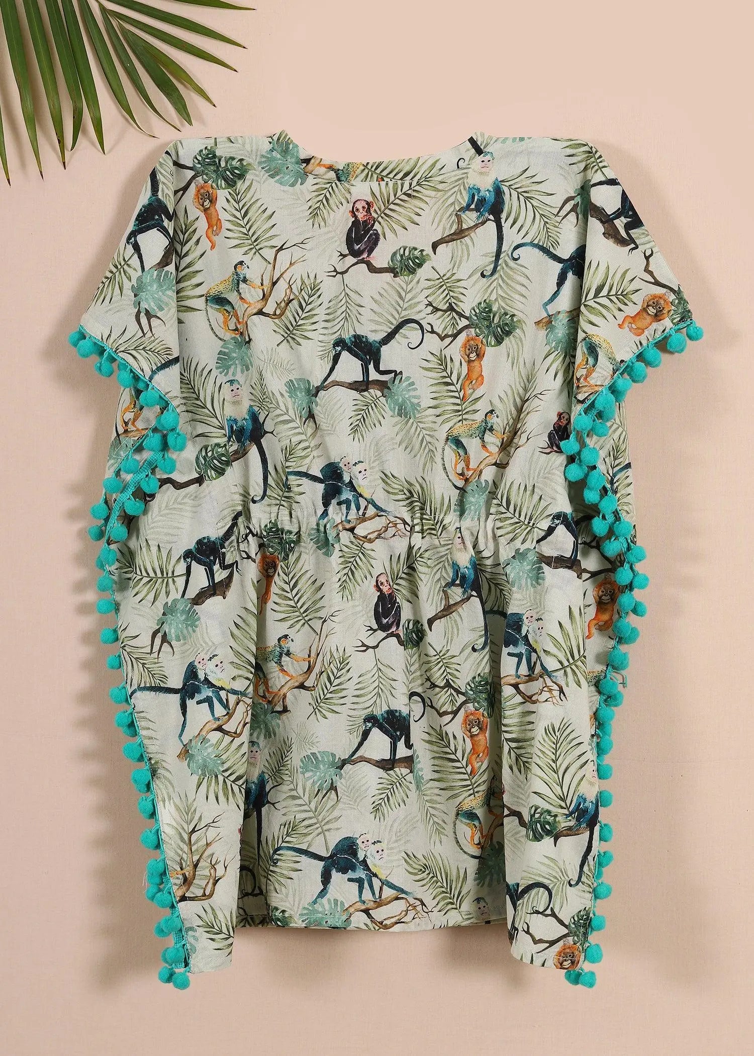 Green Monkey Girls Cotton Kaftan (S-XL)