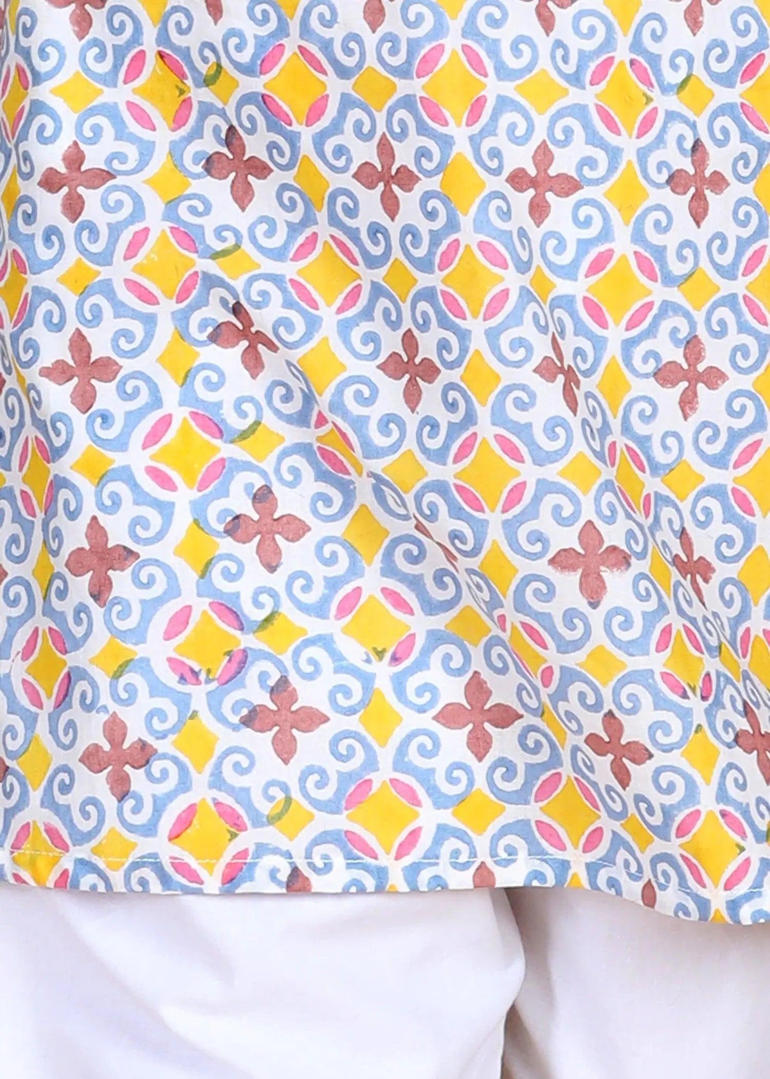 Multi Cotton Full Sleeve Kurta Boys (2-12 Yrs)