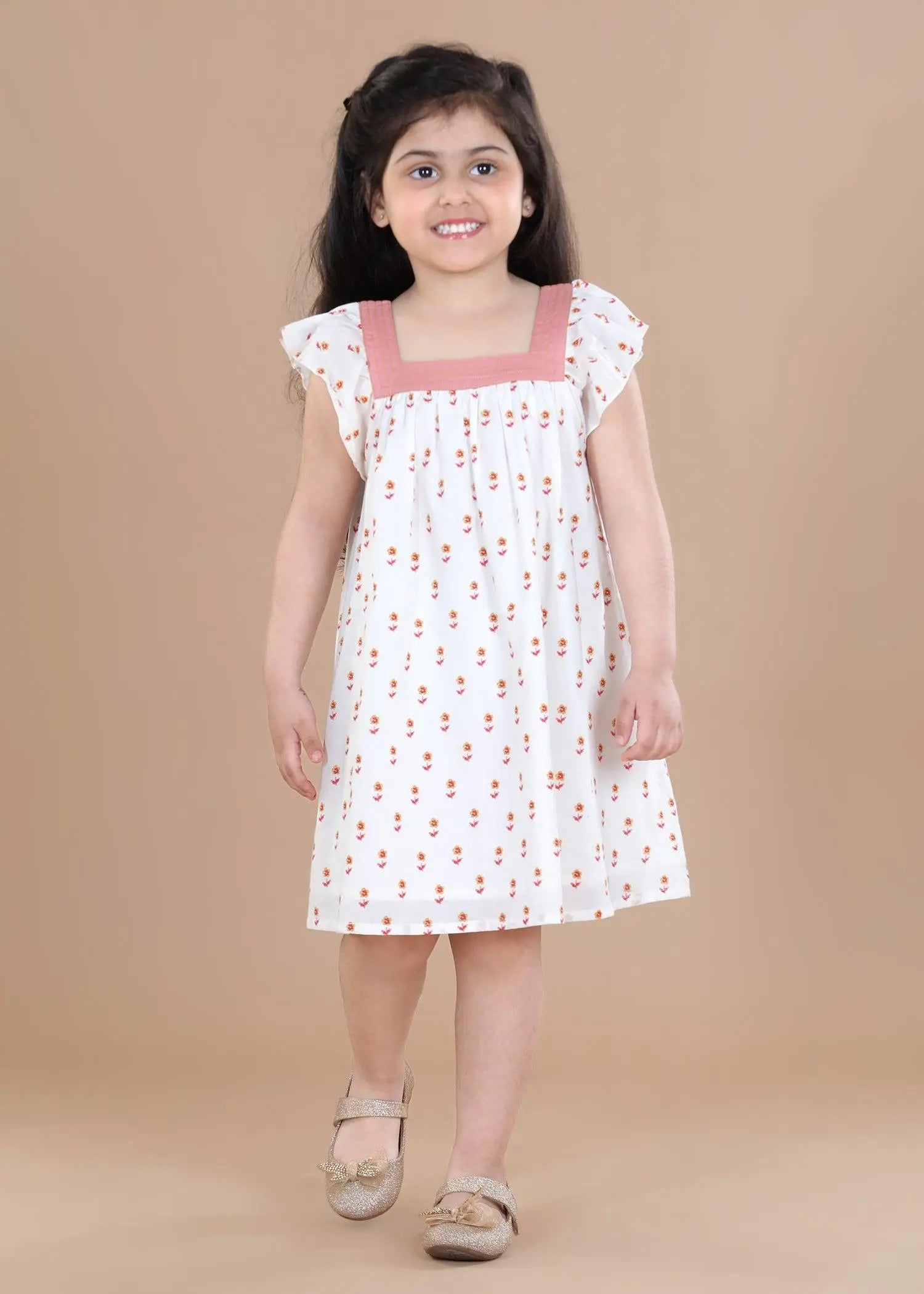 Daisies White Scarlett Cotton Dress (2-9 Years)
