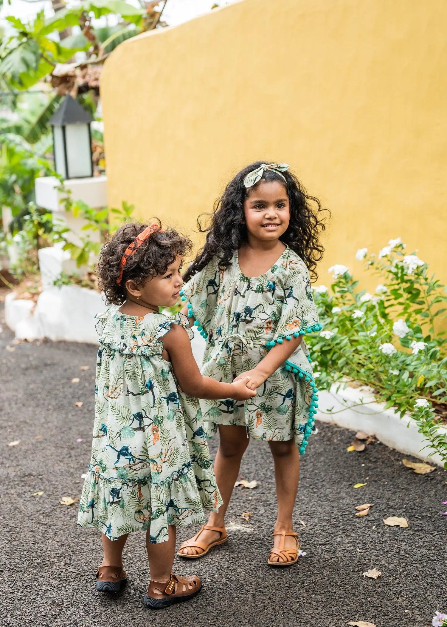 Green Monkey Girls Cotton Kaftan (S-XL)