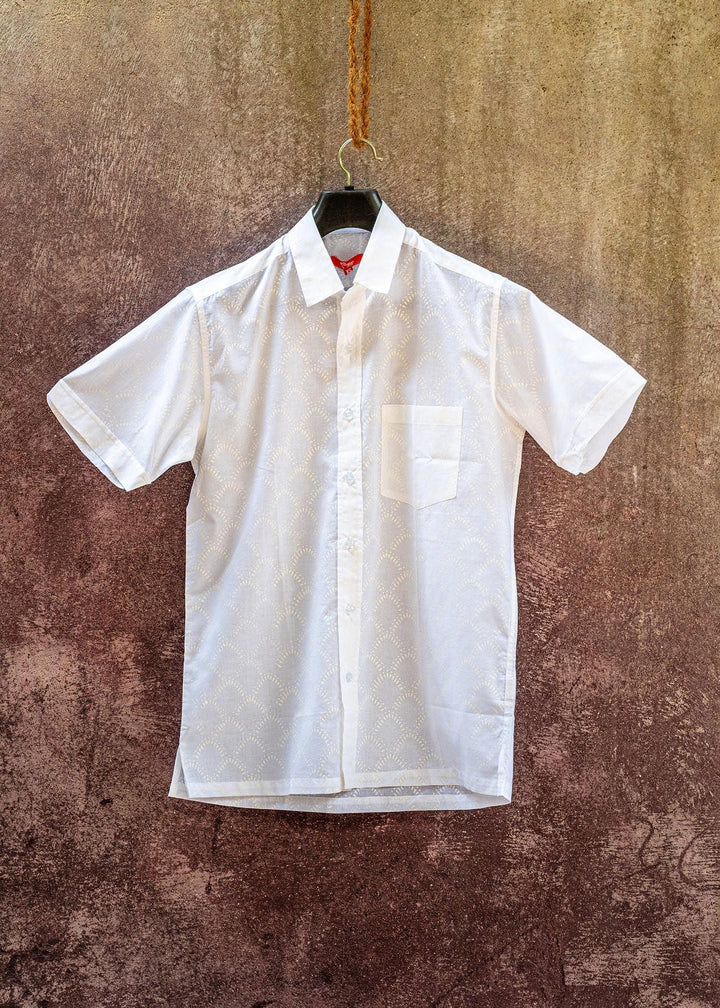 Mountain Bling White Cotton Shirt