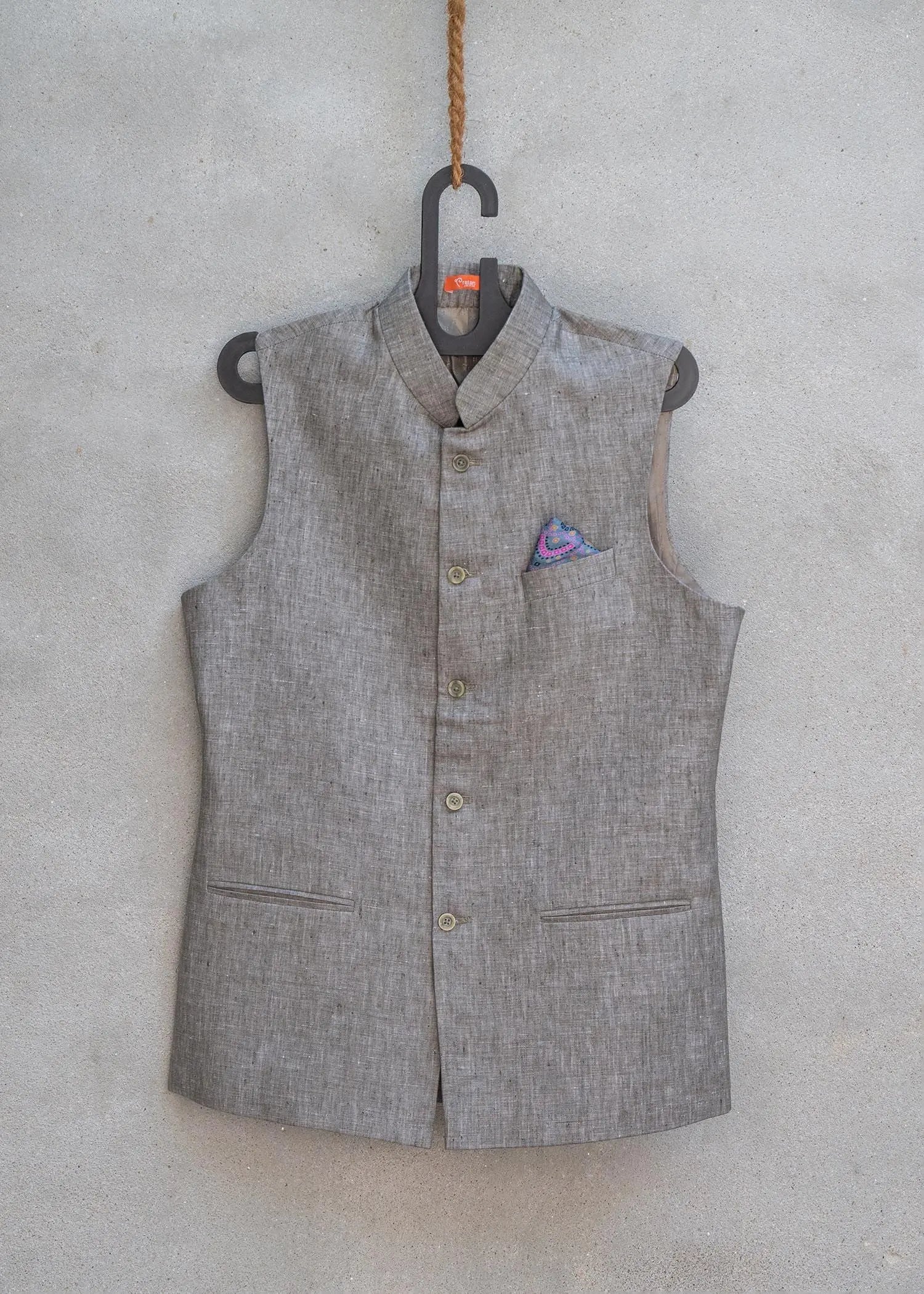 Grey Linen Jacket