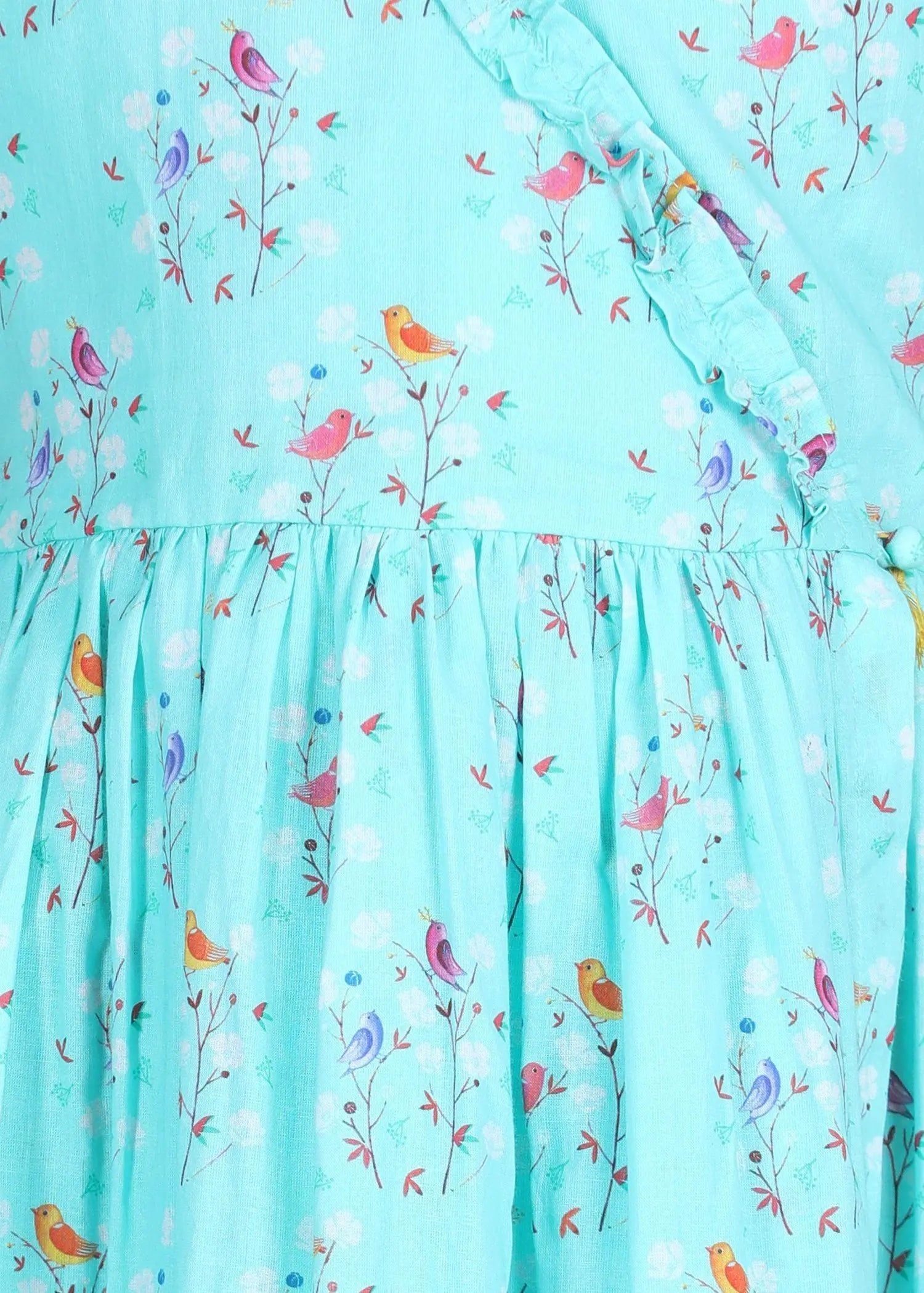Sejal Aqua Cotton Dress Chidiya (2-9 Years)