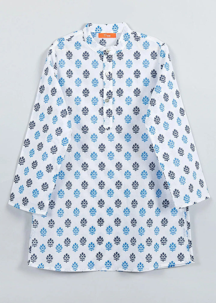 Advik Blue Coton Kurta Boy (2-12 Years)