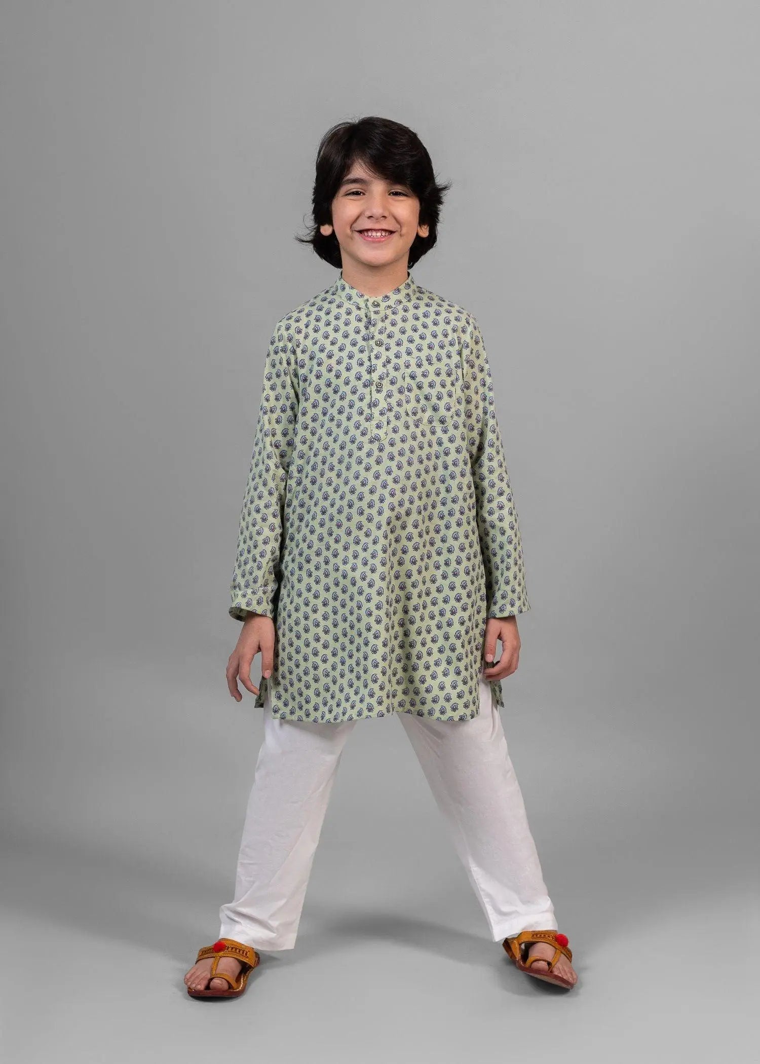 Helia Pista Cotton Kurta Boy (2 Years to 12 Years)