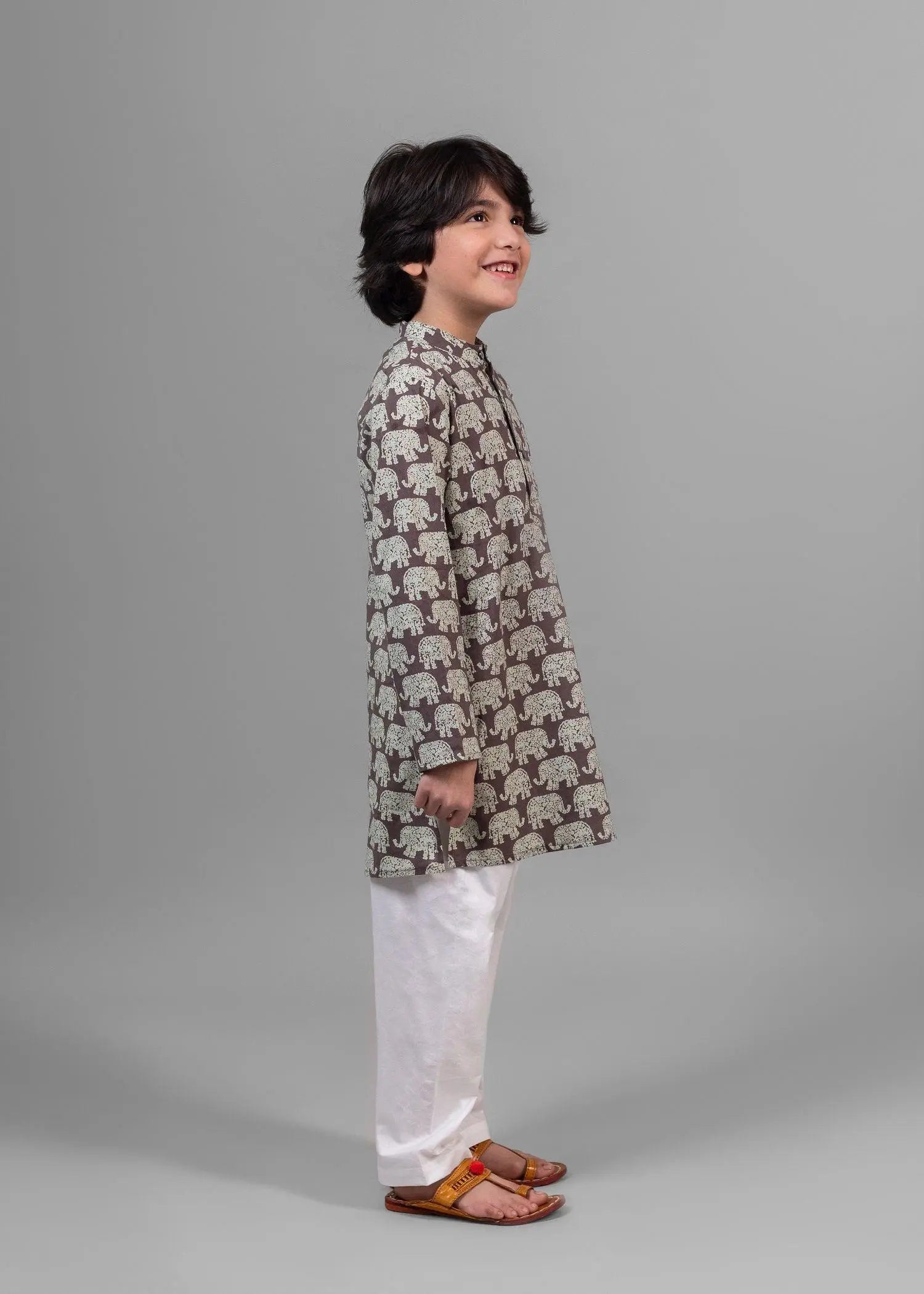 Gaj Cocoa Cotton Kurta Boy (6 Months to 12 Years)