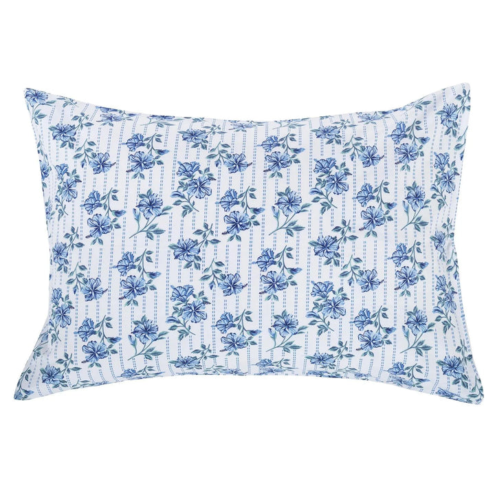 Gulistan Aqua and Blue Cotton Pillow Cover Set of 2