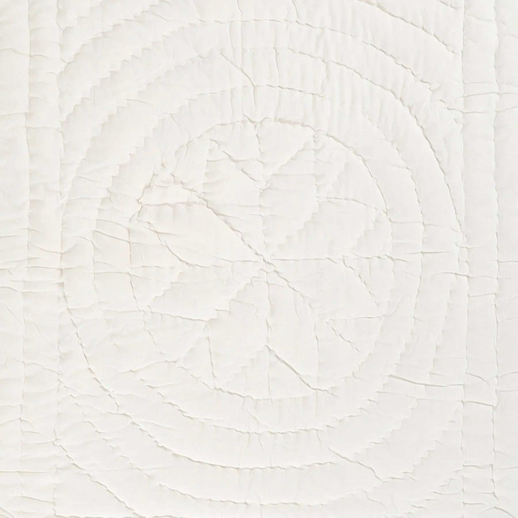 White Pure Cotton Handquilted Newborn Quilt